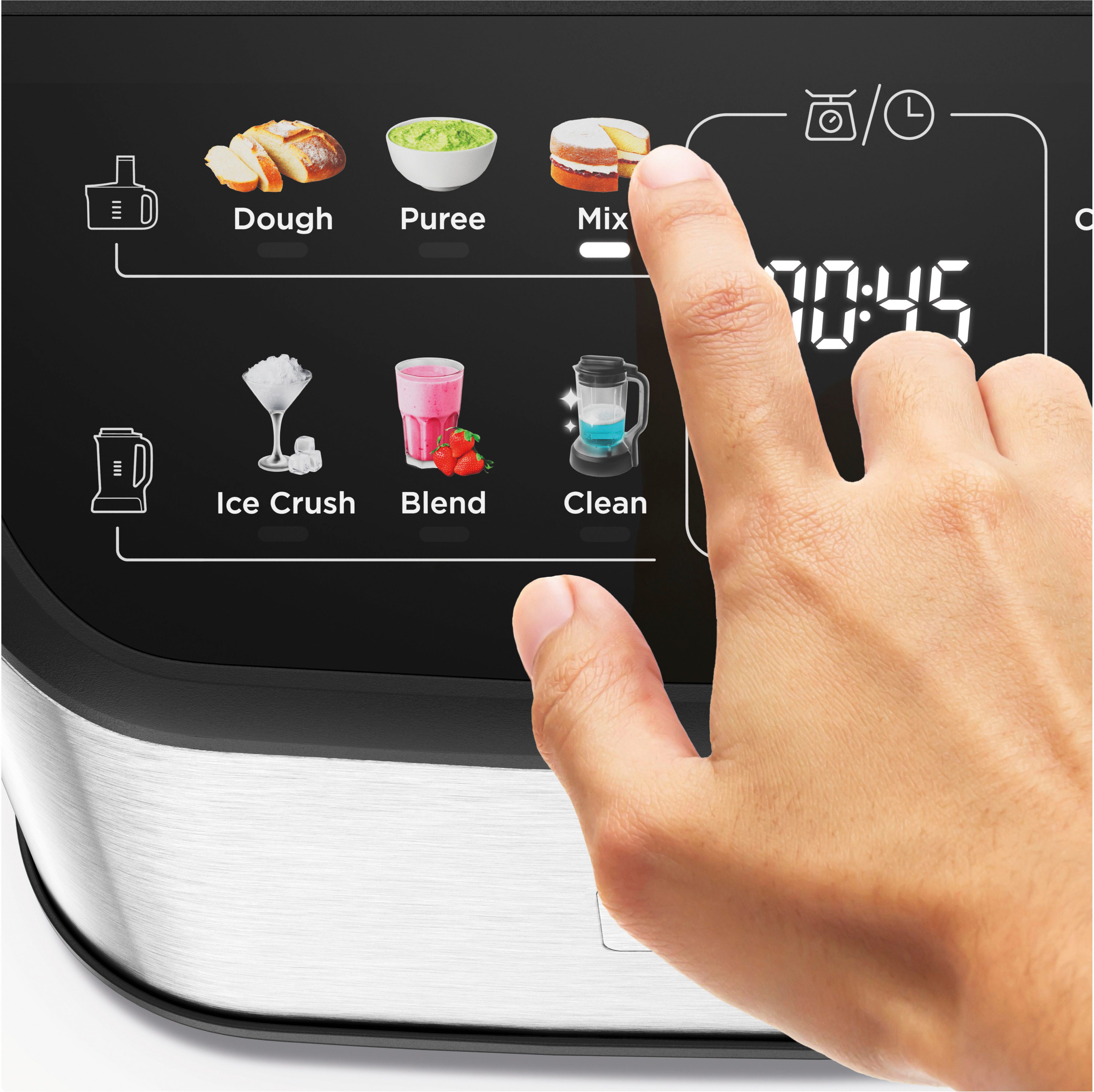 KENWOOD Kompakt-Küchenmaschine MultiPro OneTouch FDM73.480SS schwarz, 1000 W – Bild 5 von 5