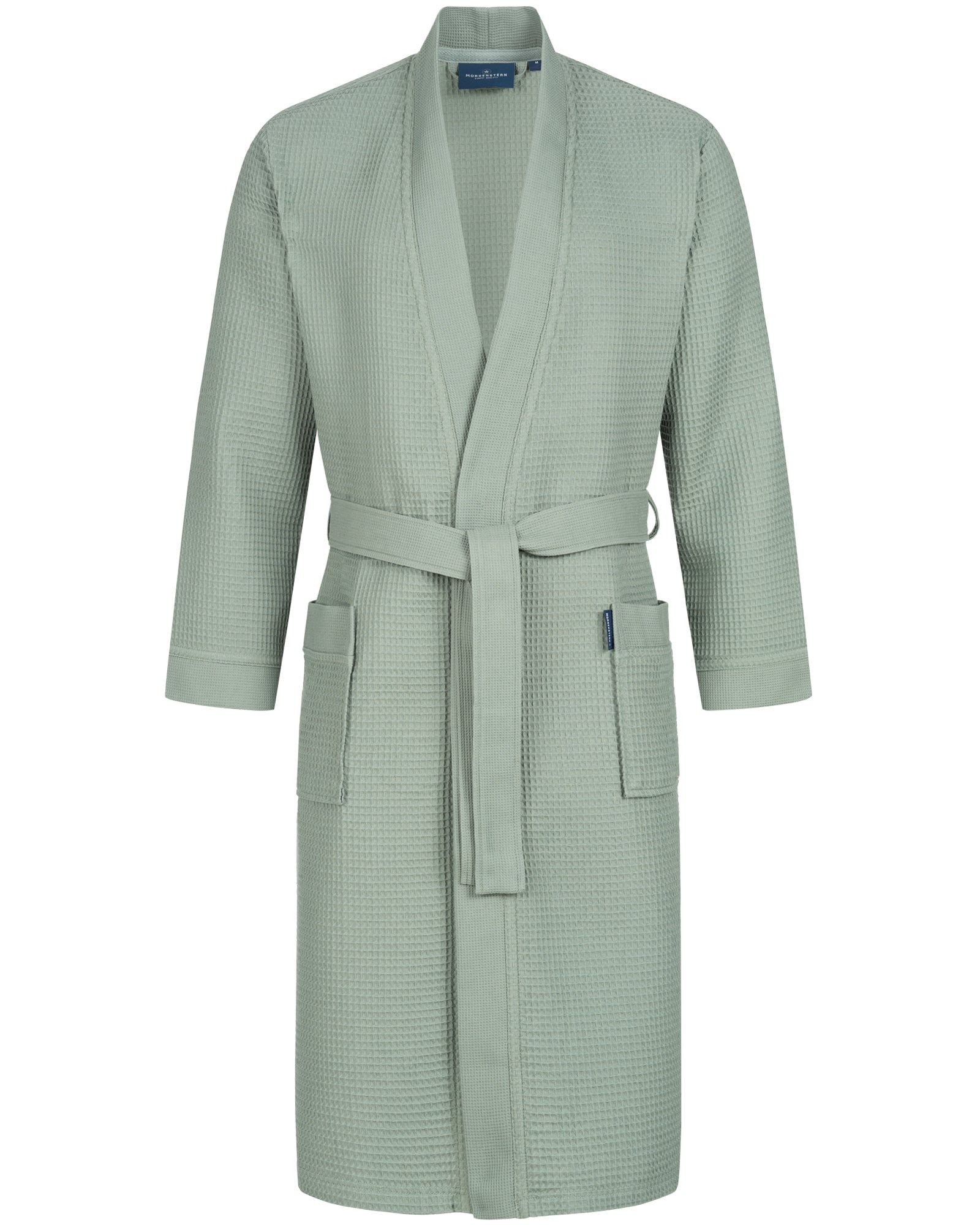Morgenstern Unisex-Bademantel Luca, Baumwolle, Kimono-Kragen