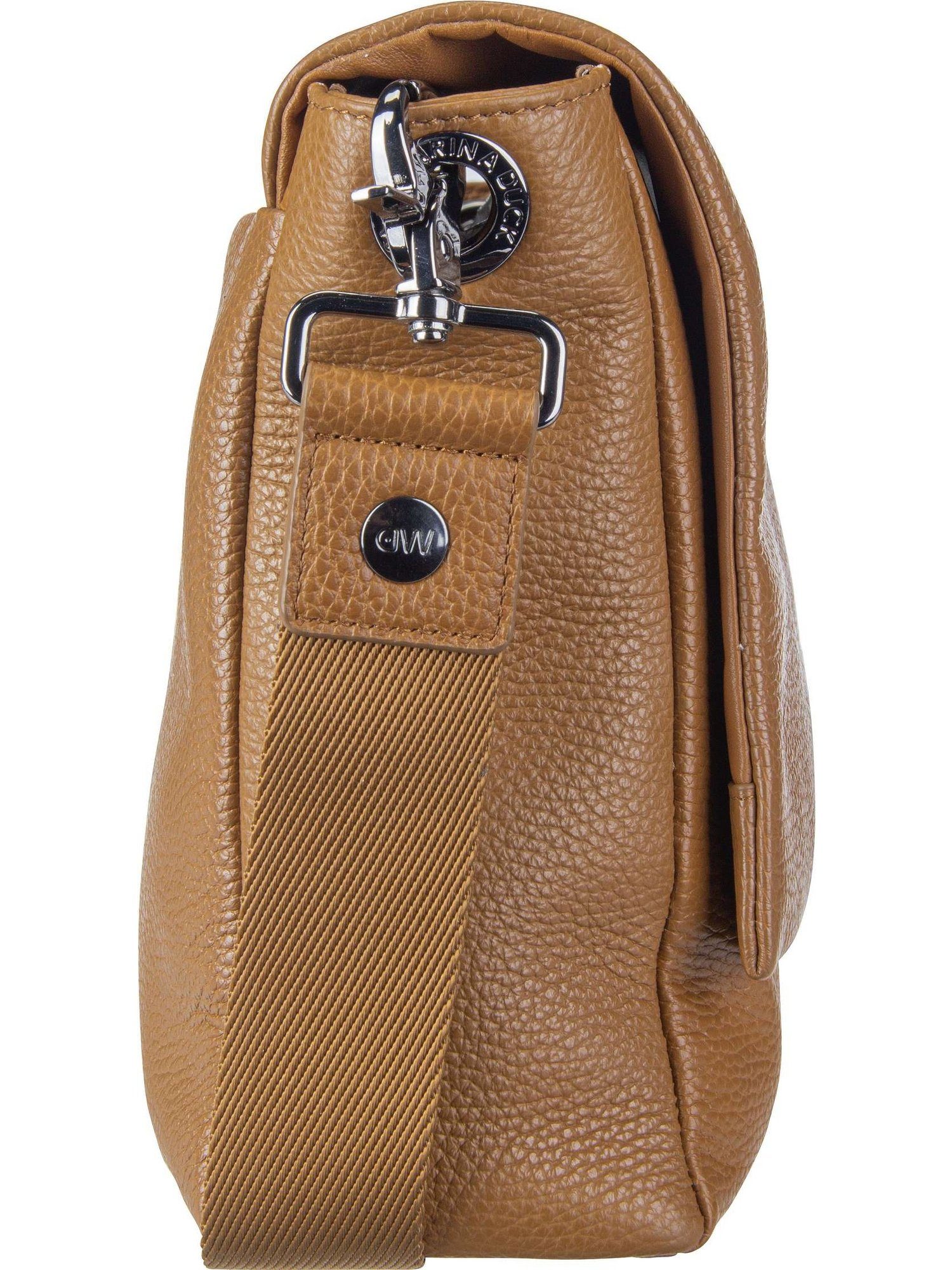 Mandarina FZT39, Tan Messenger Umhängetasche Messenger Mellow Bag Duck Indian Leather