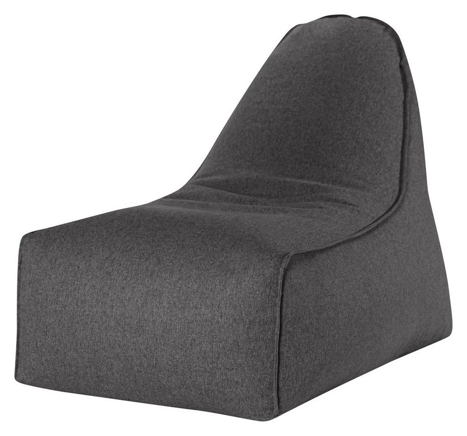 Magma Sitzsack Sitzsack 70x80x100cm Grau, SITTING POINT Sitzsack BOOGIE  FELT Filzimitat in grau