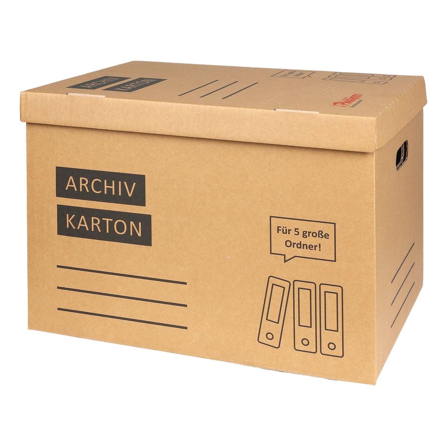 BURI Aufbewahrungsbox 25x Archivkarton Aktenordner Umzugskarton Aktenkarton Aufbewahrung (25 St)