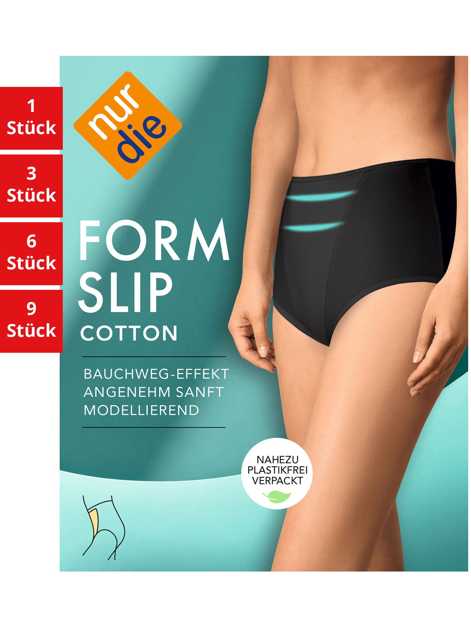 Nur Die Slip Formslip Cotton Damen (1er/3er/6er/9er Pack, 1-St) unterhose unterwäsche basic