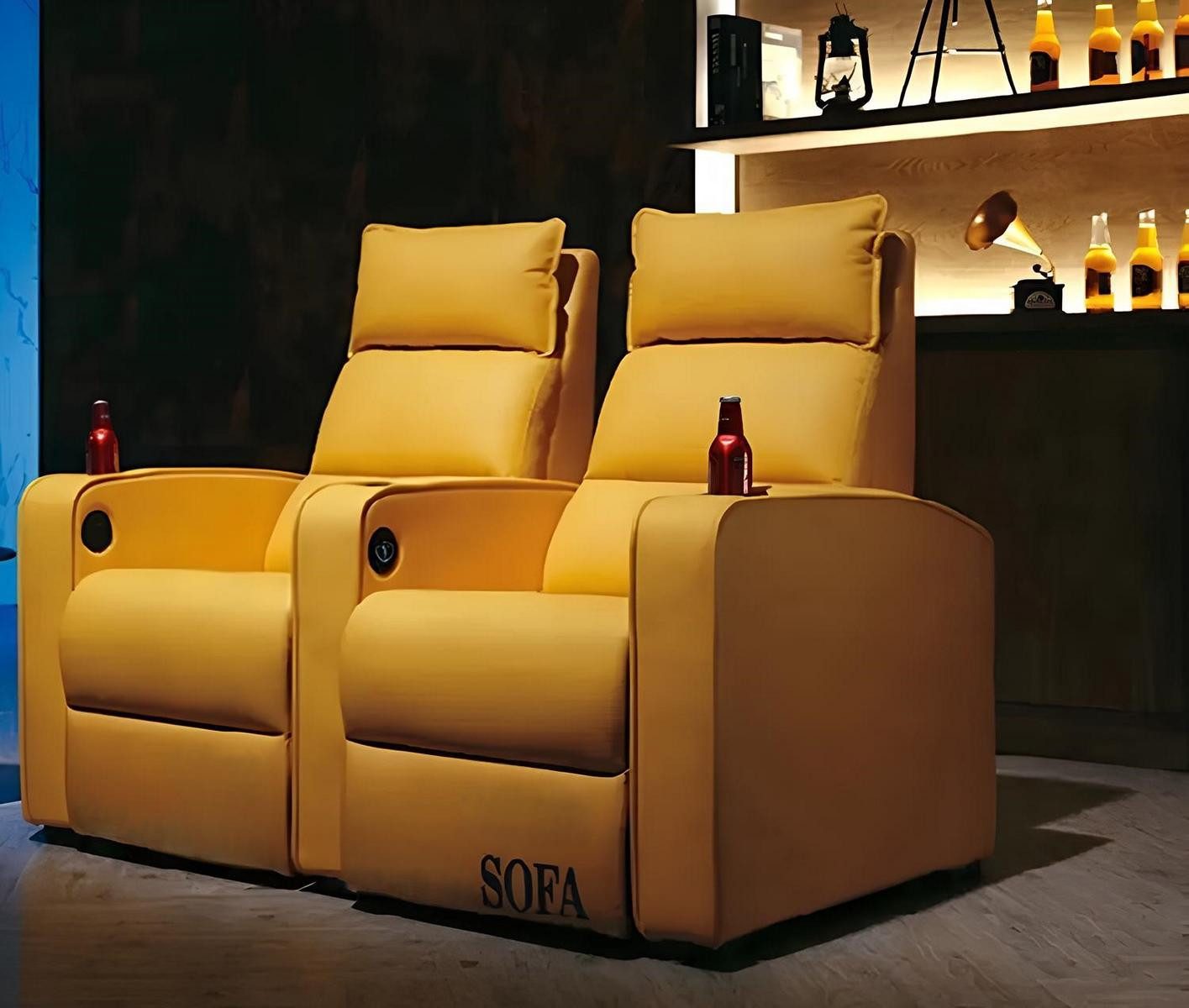 JVmoebel TV-Sessel Kinosessel im modernen Design für gemütliche Kinoabende (2-St), Made in Europa