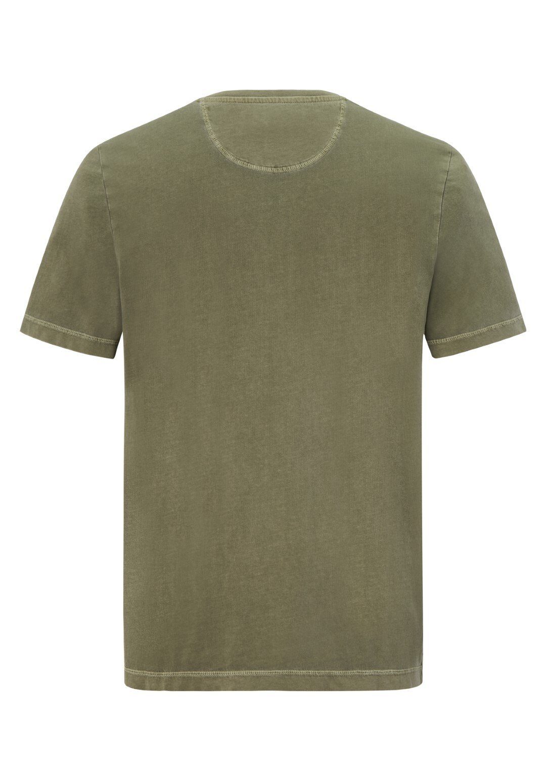 aus Kurzarmshirt Baumwolle dusty Paddock's Shirt Henley olive