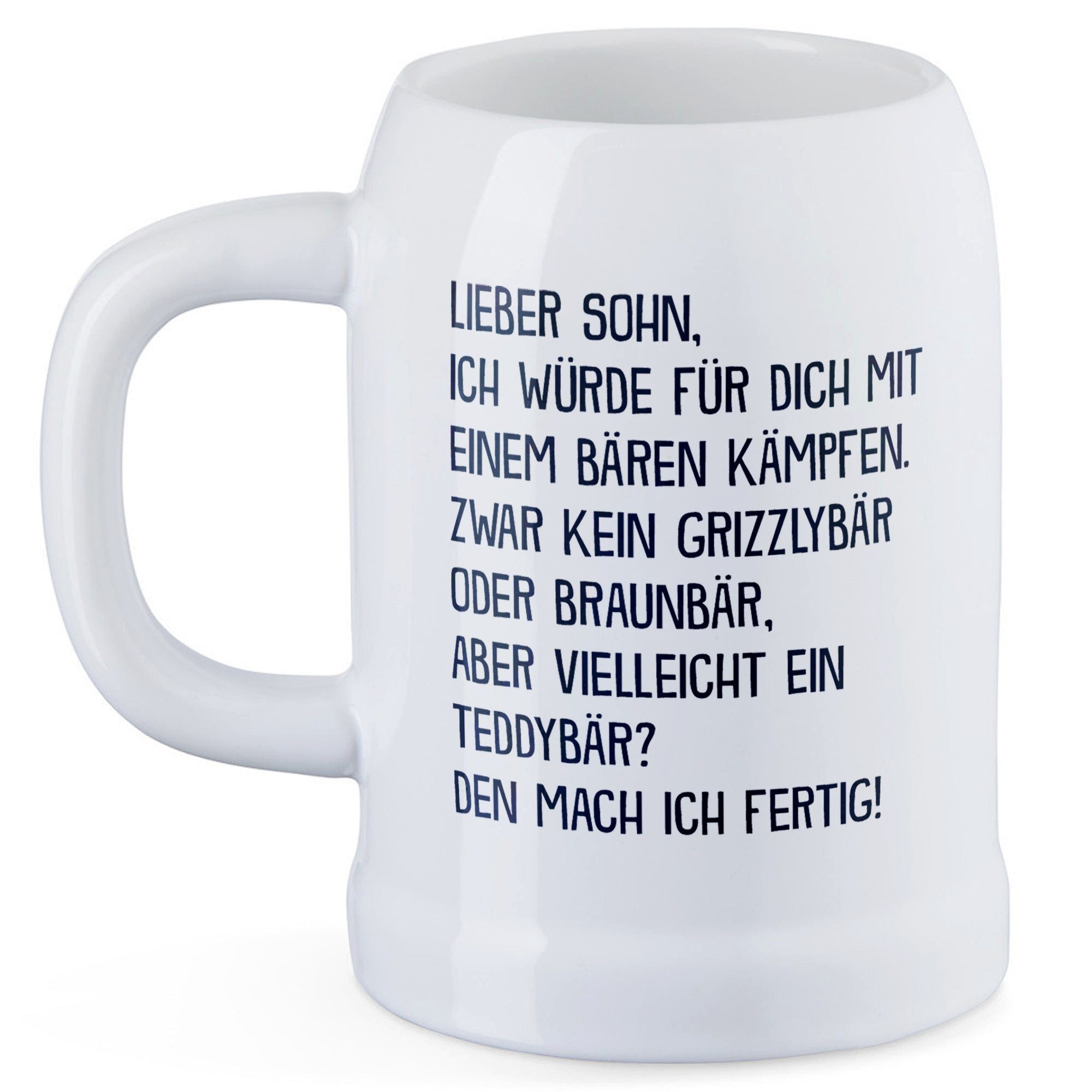 22Feels Bierkrug Bruder Geschenk Geburtstag Weihnachten Geschwister Männer Jungs, Keramik, IN DEUTSCHLAND BEDRUCKT, Spülmaschinenfest