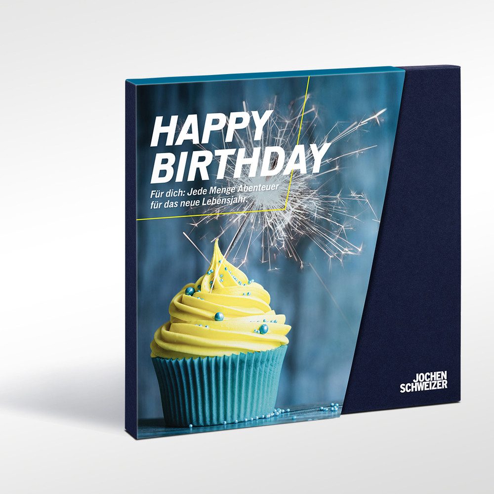 Jochen Schweizer Erlebnisgutschein Geschenkbox Zum Geburtstag, Schön, dass du geboren bist und kein Erlebnis mehr vermisst