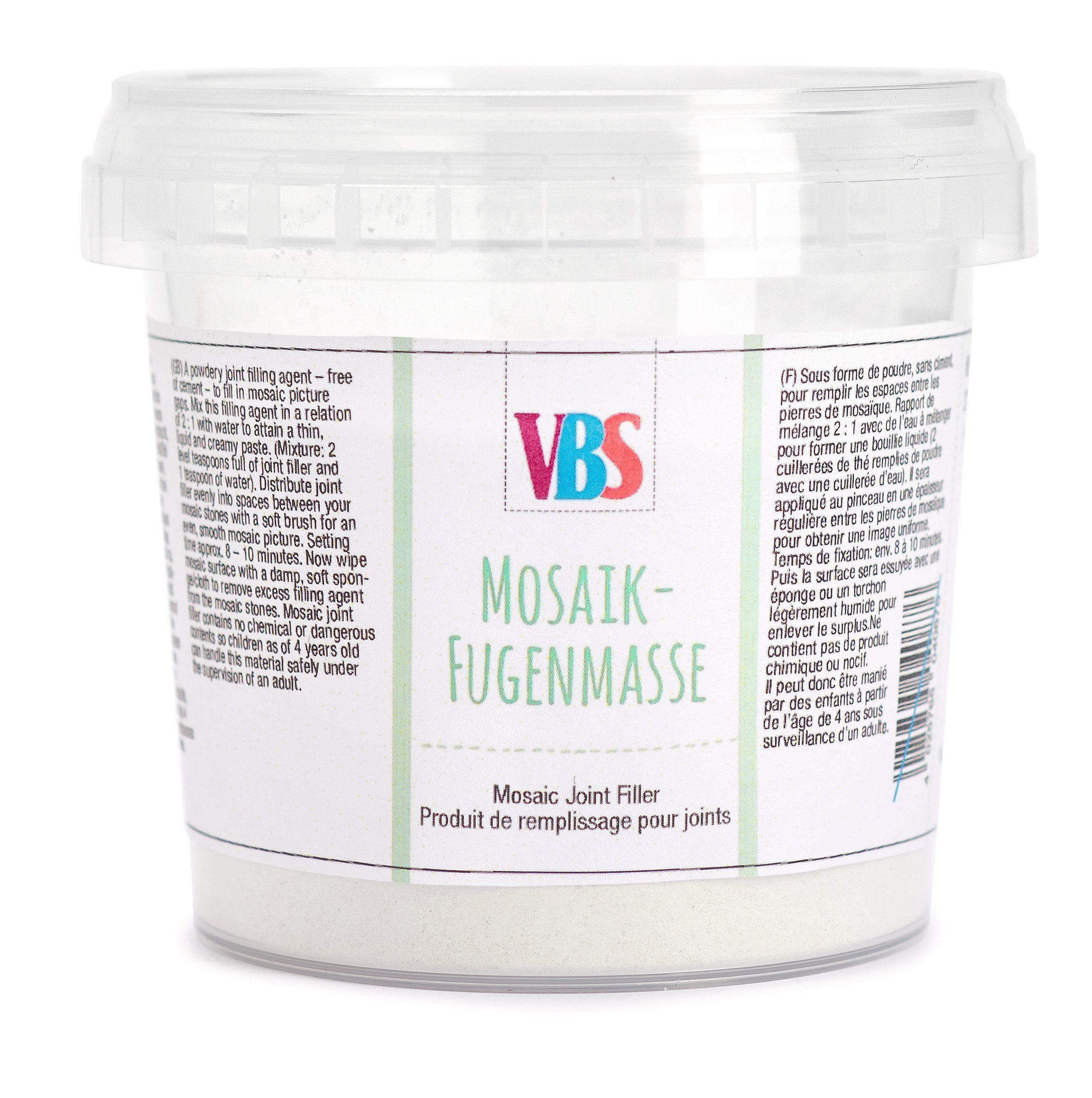 VBS Bodenversiegelung Mosaik-Fugenmasse, 350 g Weiß