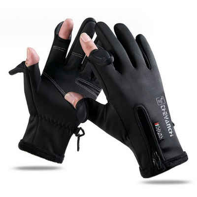 Viellan Reithandschuhe Fingerhandschuhe,Fahrradhandschuhe,warme Outdoor-Handschuhe