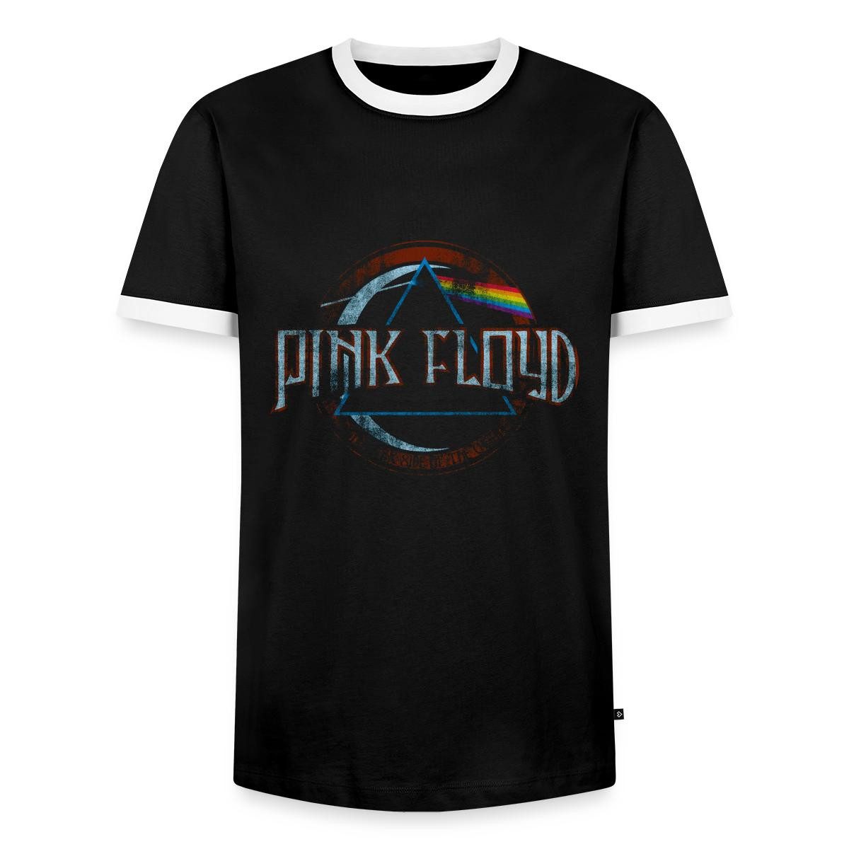 Spreadshirt T-Shirt Pink Floyd Prism Logo Männer Kontrast T-Shirt (1-tlg)