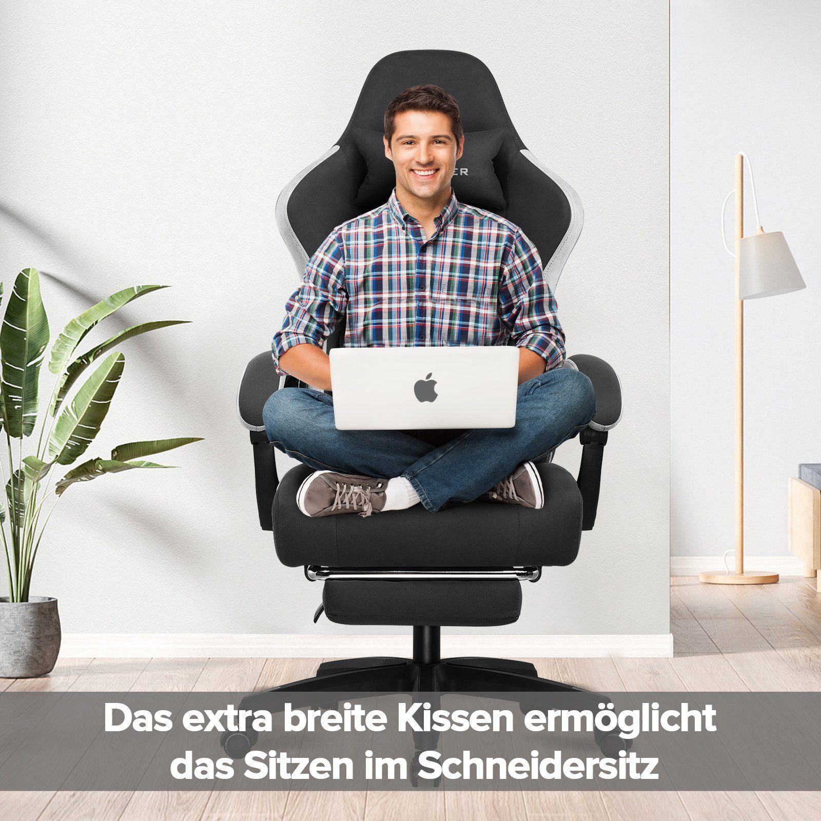 GTPLAYER Gaming-Stuhl Ergonomischer Gaming Sessel Schreibtischstuhl günstig online kaufen