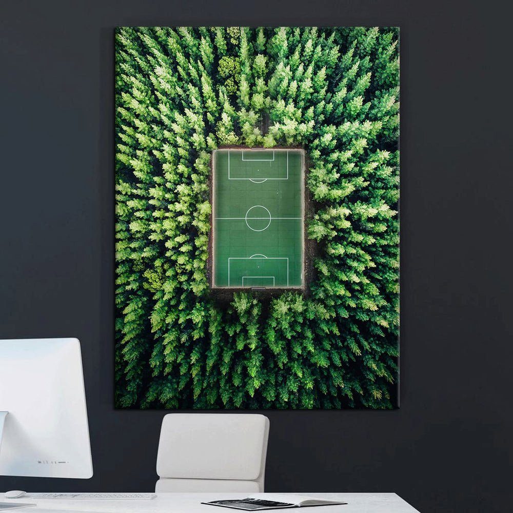 DOTCOMCANVAS® Leinwandbild, Moderne schwarzer CANVAS von Rahmen Wandbilder DOTCOM