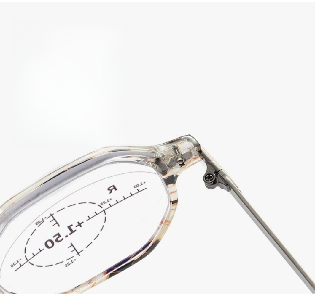 Lesebrille presbyopische Rahmen lila blaue PACIEA anti Gläser bedruckte Mode