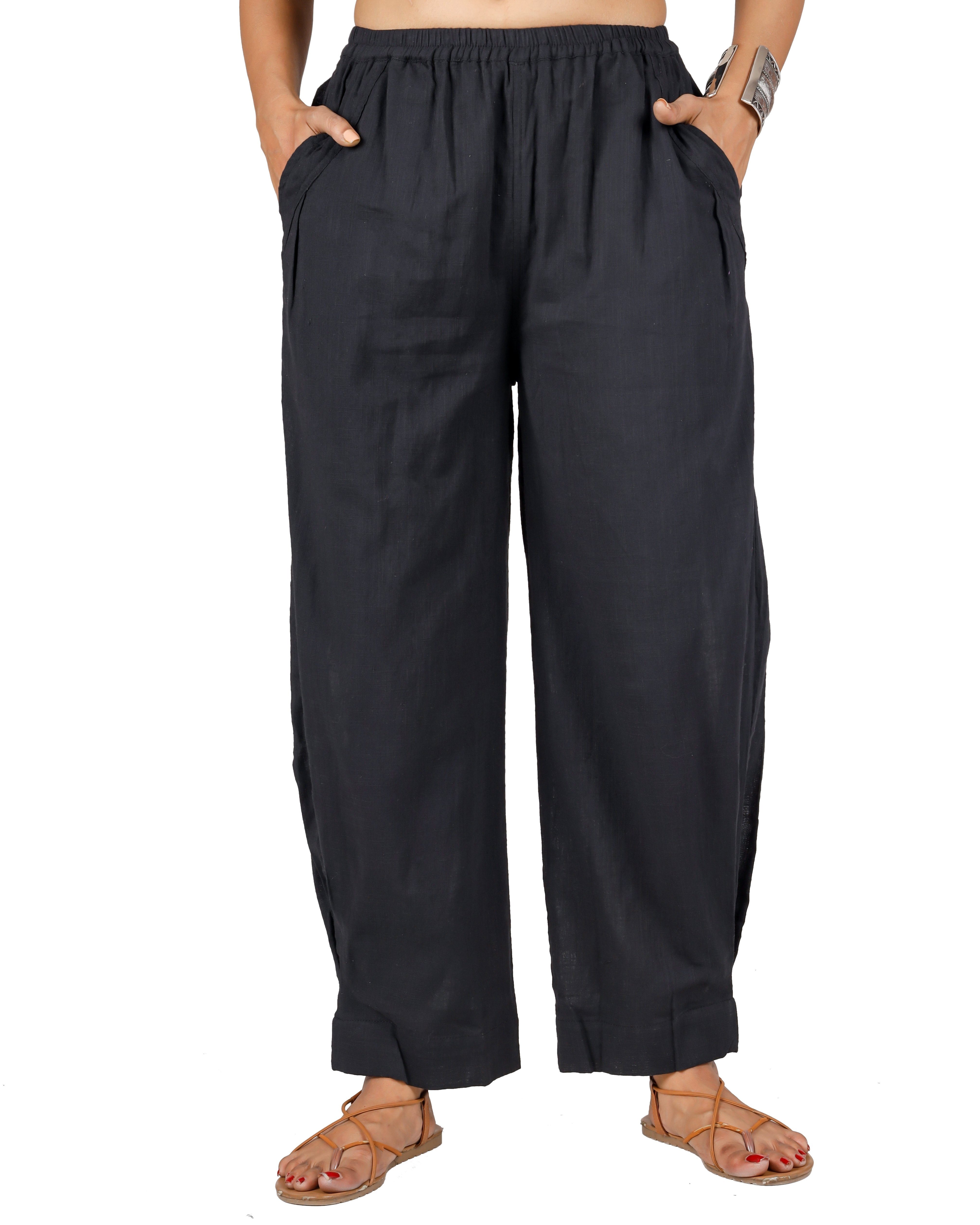 Guru-Shop Relaxhose Pluderhose, Baumwollhose mit tollen Taschen -.. alternative Bekleidung
