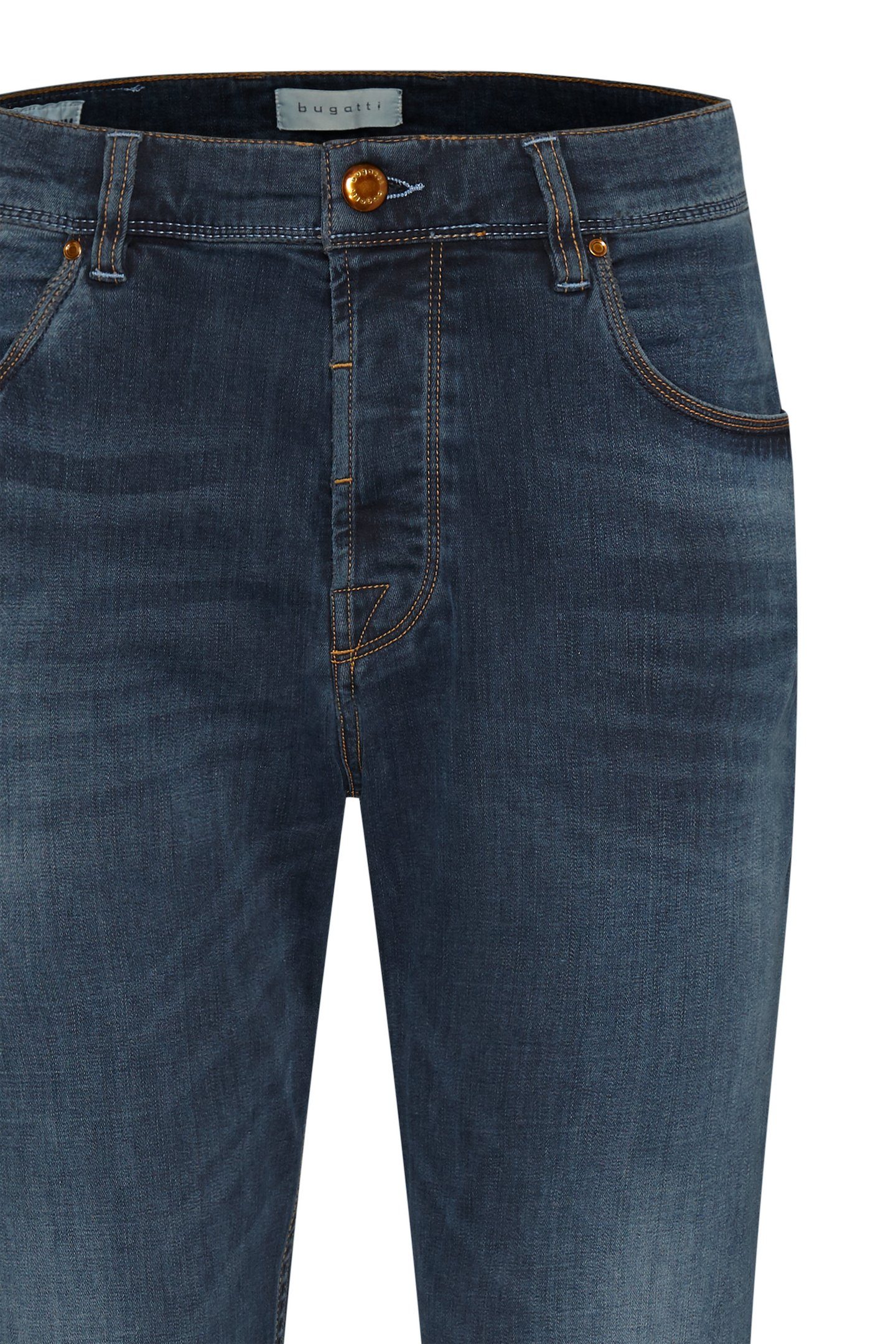 Nature 5-Pocket-Jeans der aus dunkelblau Kollektion Respect bugatti