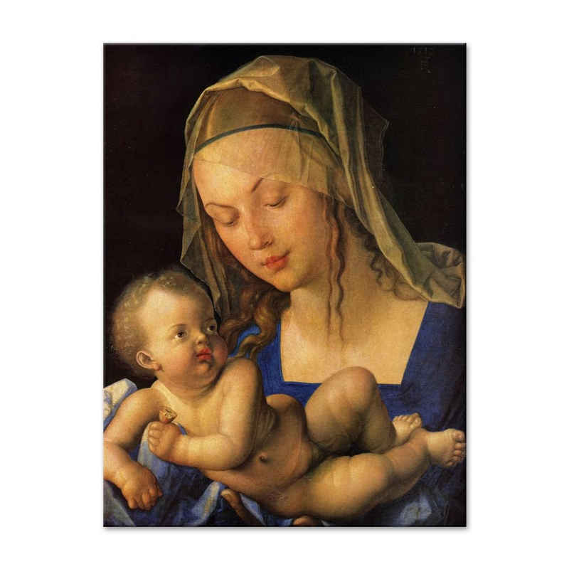 Bilderdepot24 Leinwandbild Alte Meister - Albrecht Dürer - Maria mit der Birnenschnitte, Menschen
