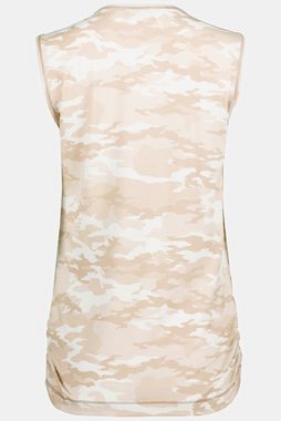 Gina Laura Longtop Yoga-Top Camouflage schmale Passform Rundhals