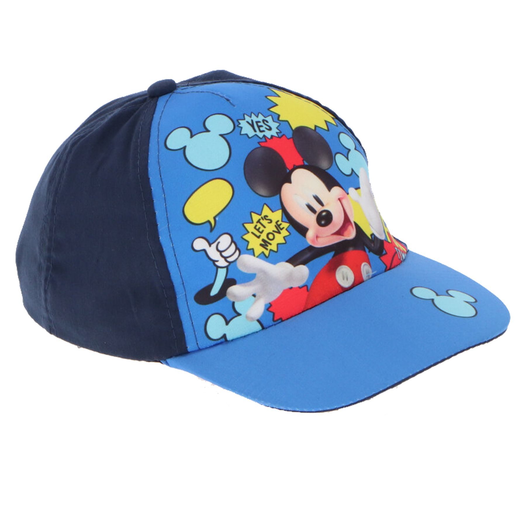 Disney Mickey Mouse Baseball Cap Klassische Disney Kappe aus 100% Baumwolle, Verstellbar