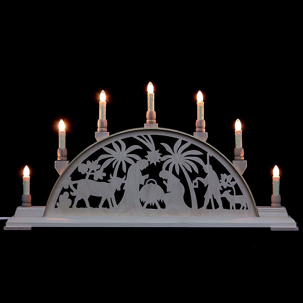 Manufaktur Holger Seidel Schwibbogen Schwibbogen Christi Geburt (63cmx32cm) von Manufaktur Seidel