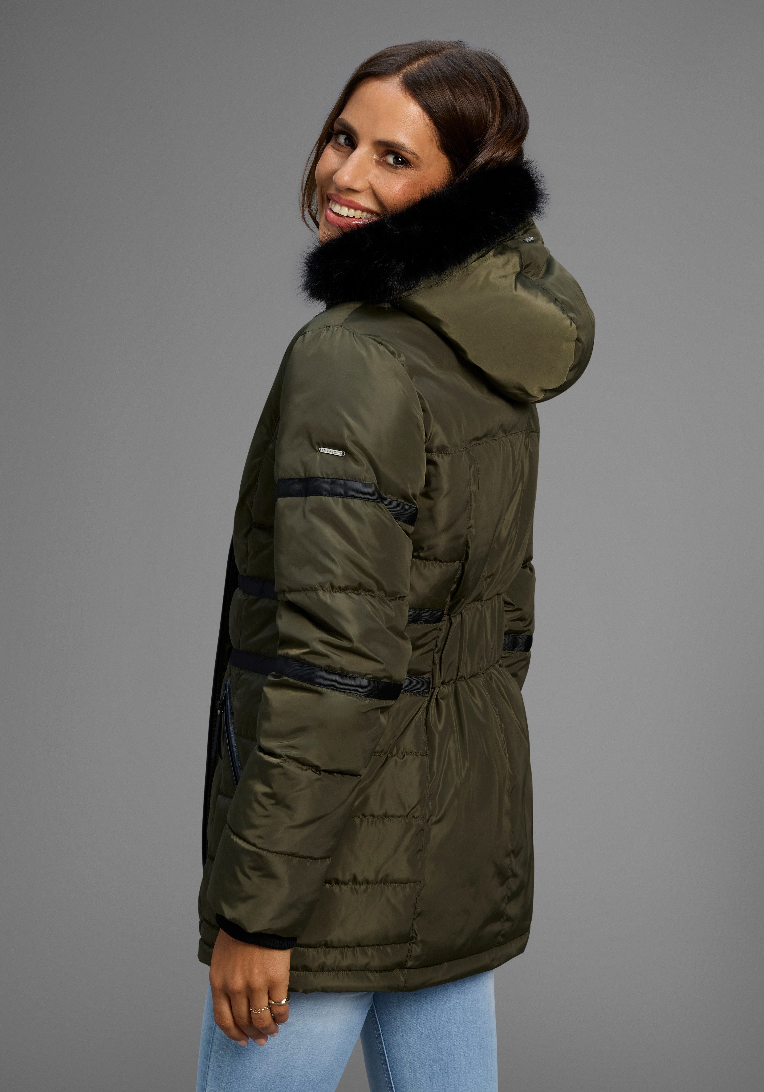 Laura Scott Winterjacke figurumschmeichelnde Passform, mit günstig online kaufen