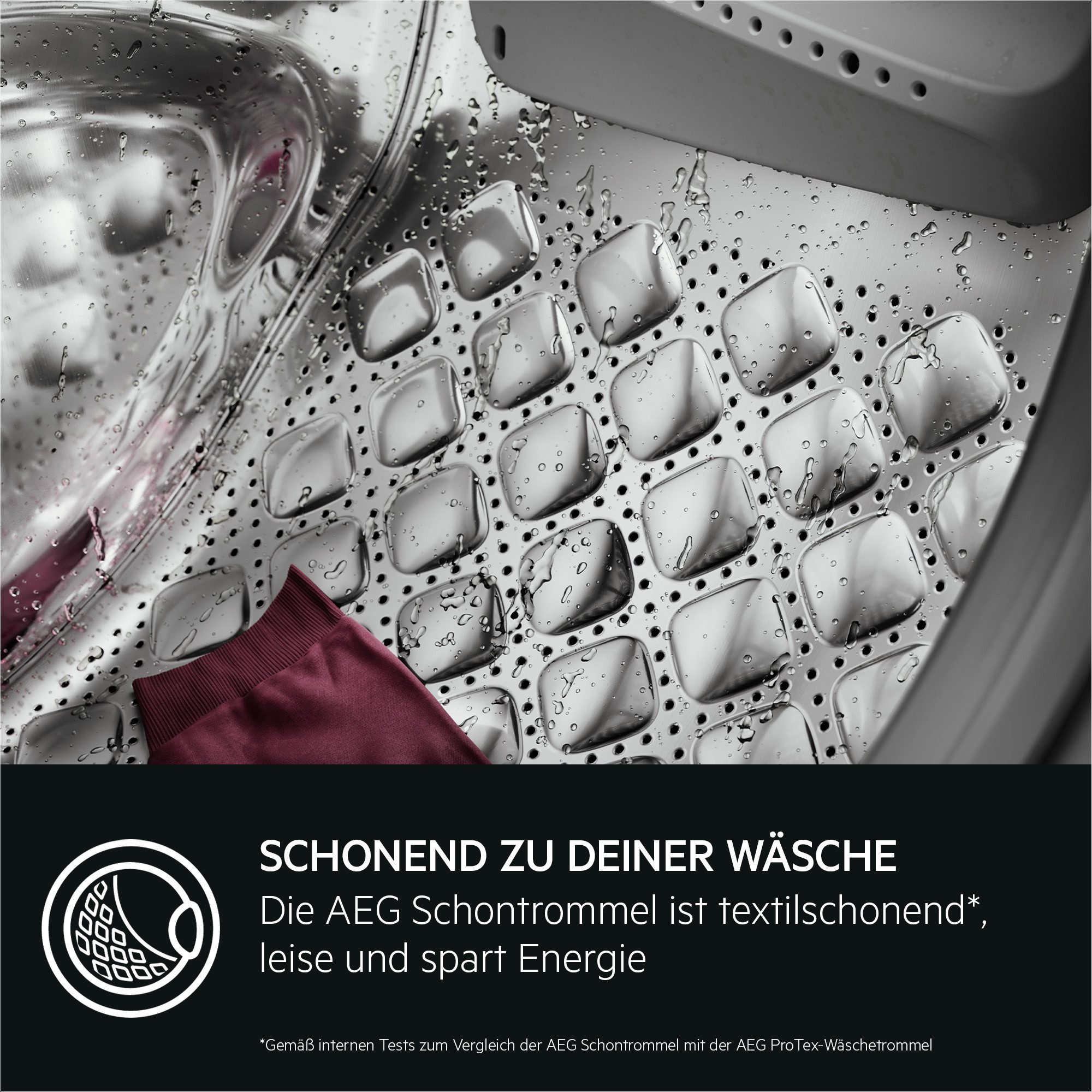 AEG Waschtrockner 7000 ProSteam® LWR7F65605, 10 kg, 6 kg, 1600 U/min, ProSteam® - Auffrischen mit Dampf, reduziert Falten in 25 Min. – Bild 4 von 5