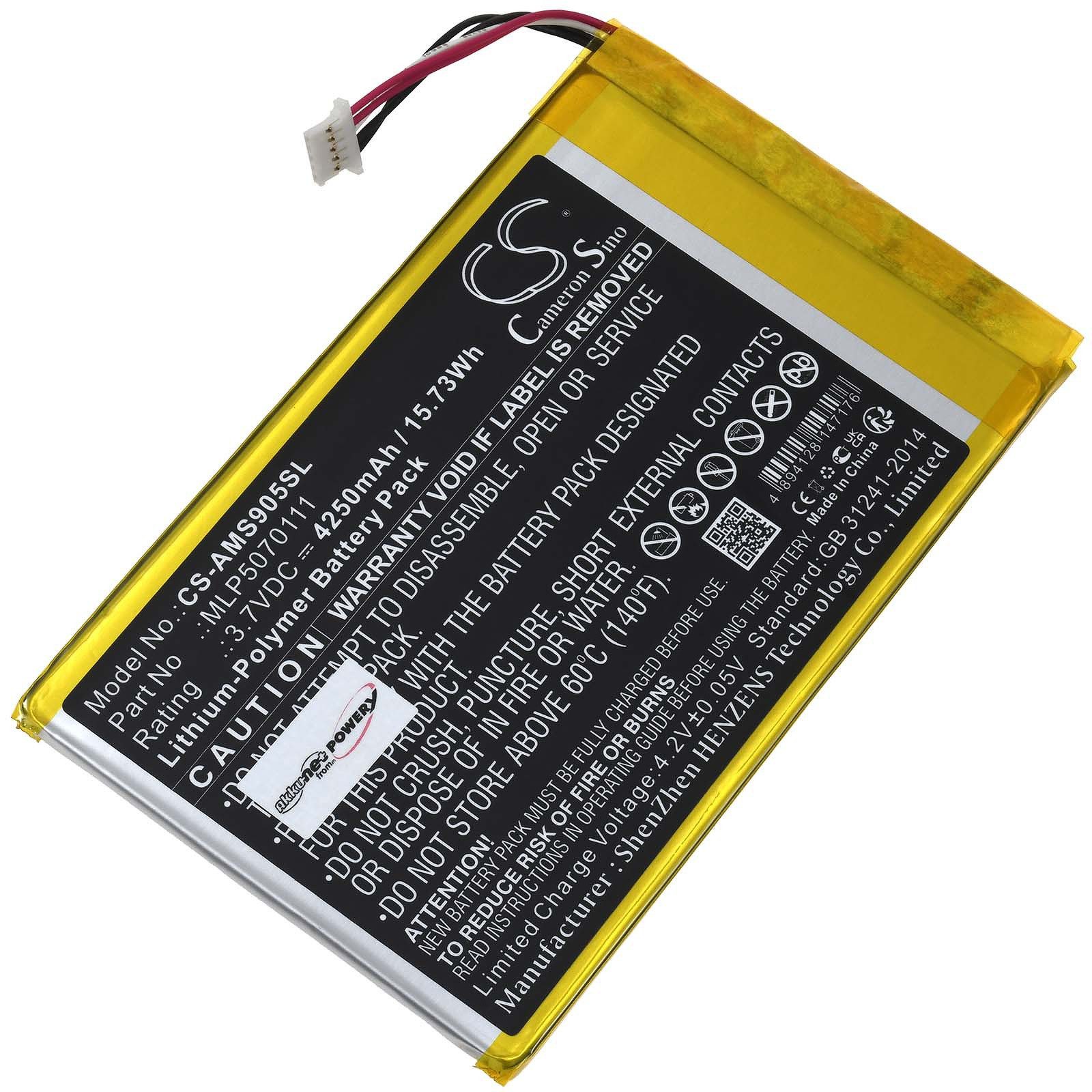 Powery Akku für Autel DS808 DS808K Akku 4250 mAh (3.7 V)