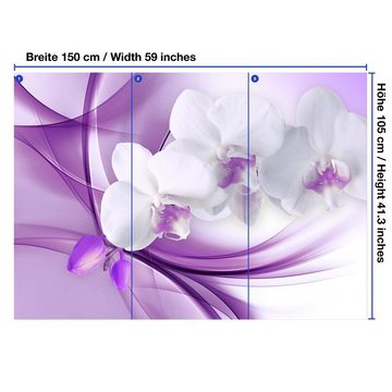 wandmotiv24 Fototapete Orchidee Blume Lila, glatt, Wandtapete, Motivtapete, matt, Vliestapete