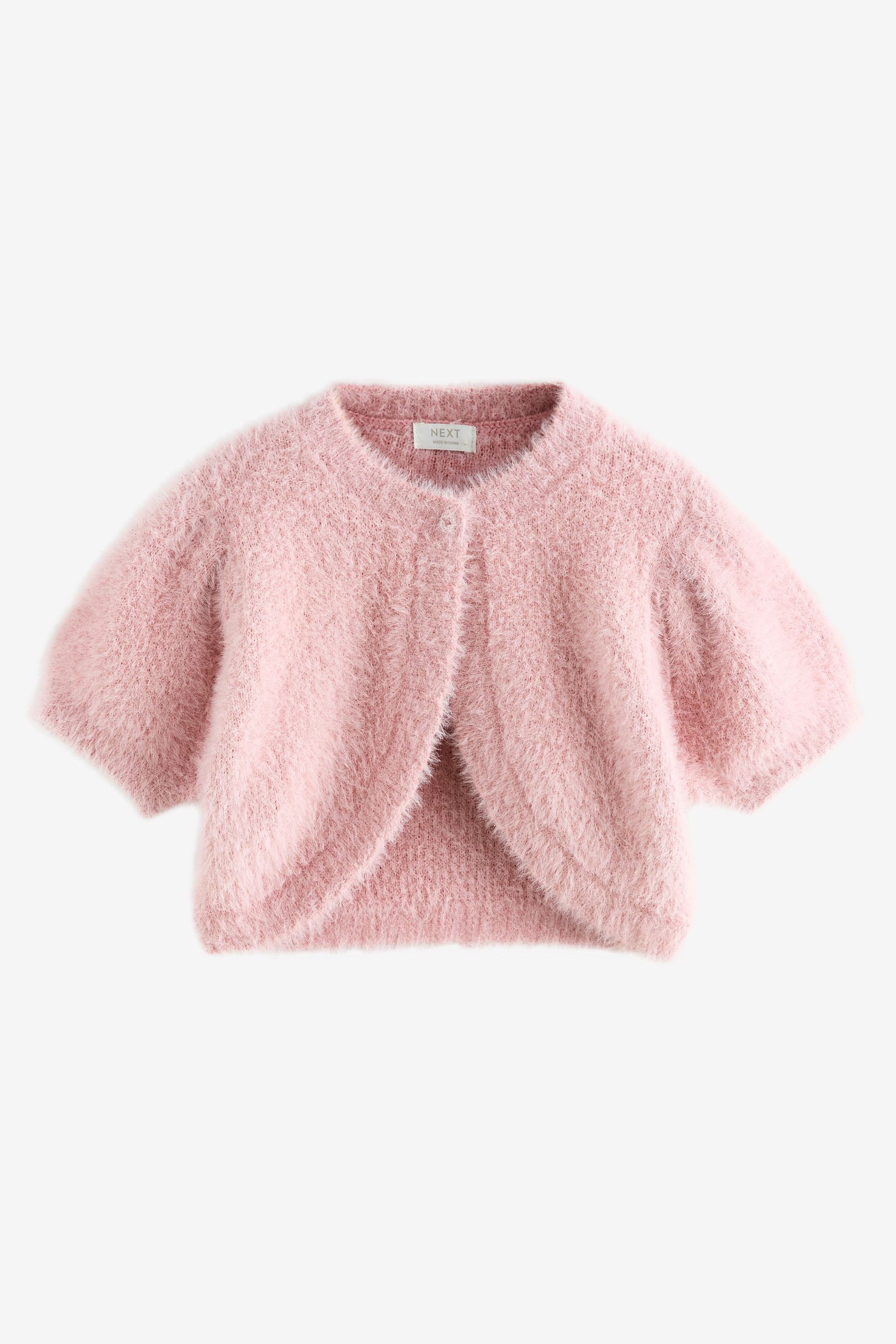 Next Strickjacke Flauschiger, kurzärmliger Bolero (1-tlg)