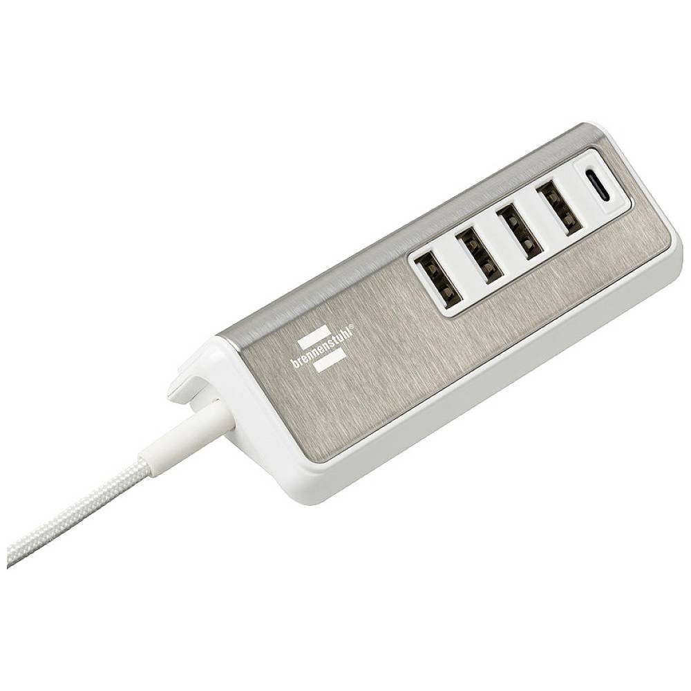 brennenstuhl estilo USB-Multiladegerät, 4x USB + 1x USB-C