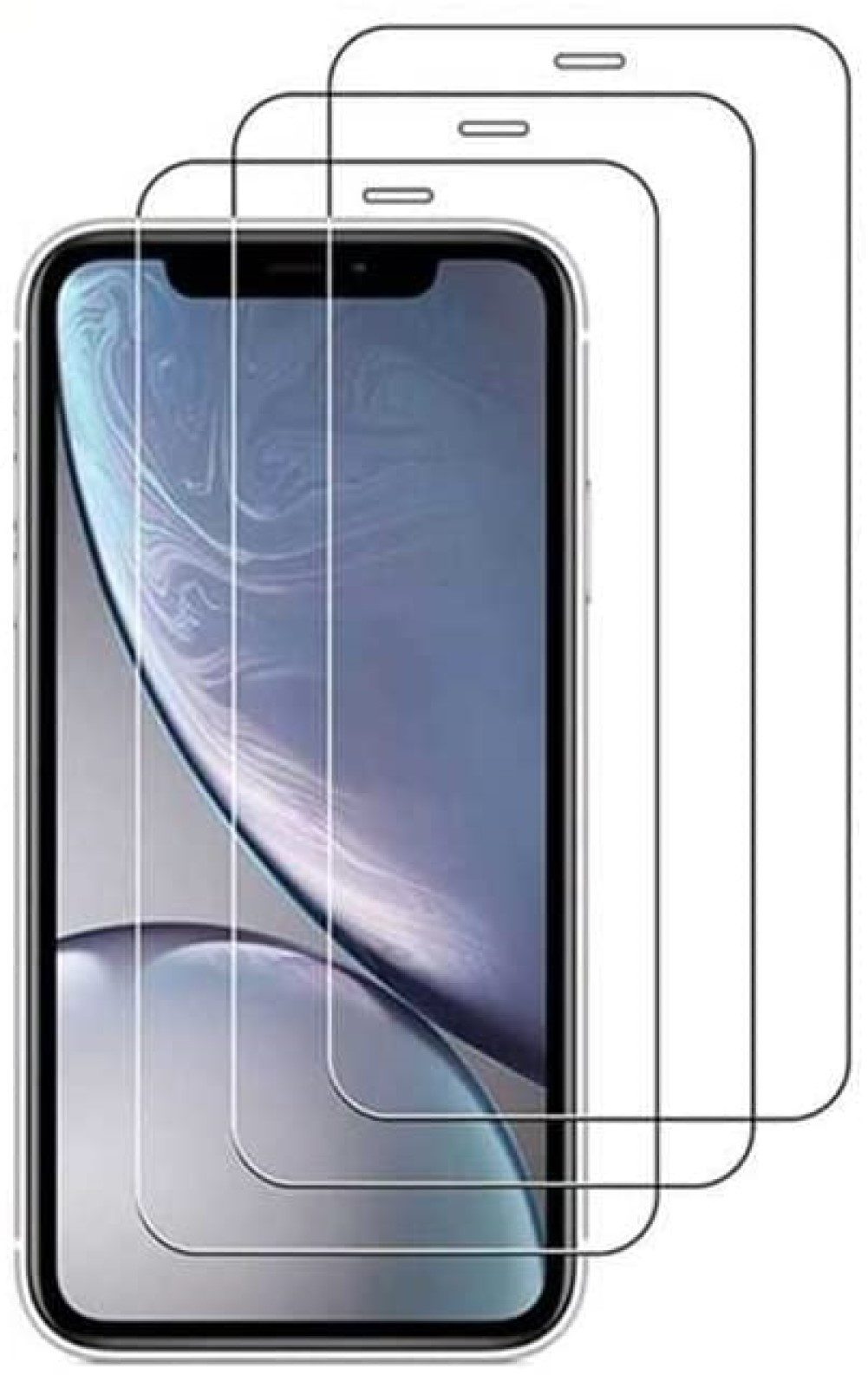 OLi Schutzfolie 3X Displayschutz Glass Kompatibel mit iPhone 12 Pro Max Hartglas, (Spar-Set, 3-St), Display Schutzglas, Panzer Glas