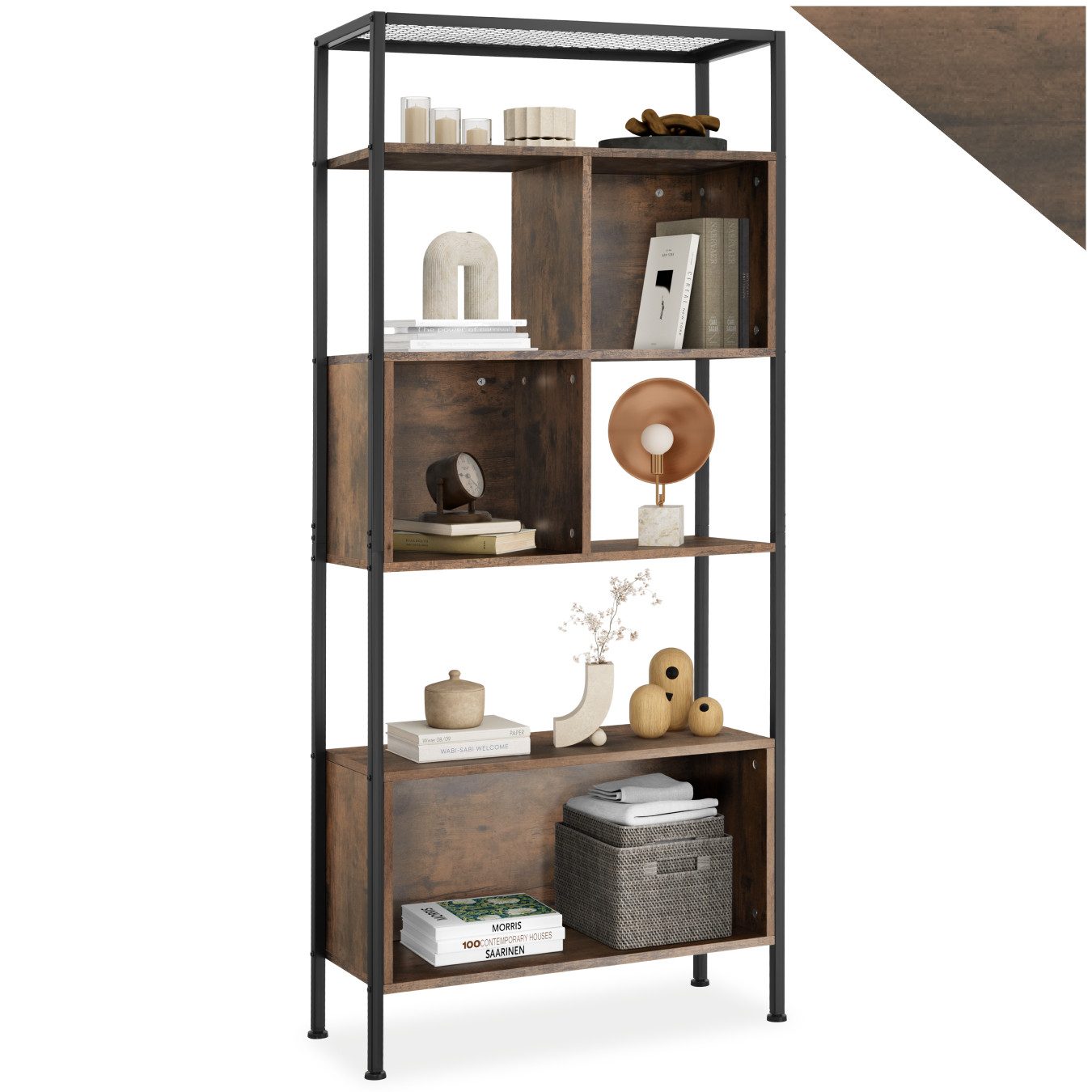 tectake Bücherregal Regal, Set 1-tlg., Industrial günstig online kaufen
