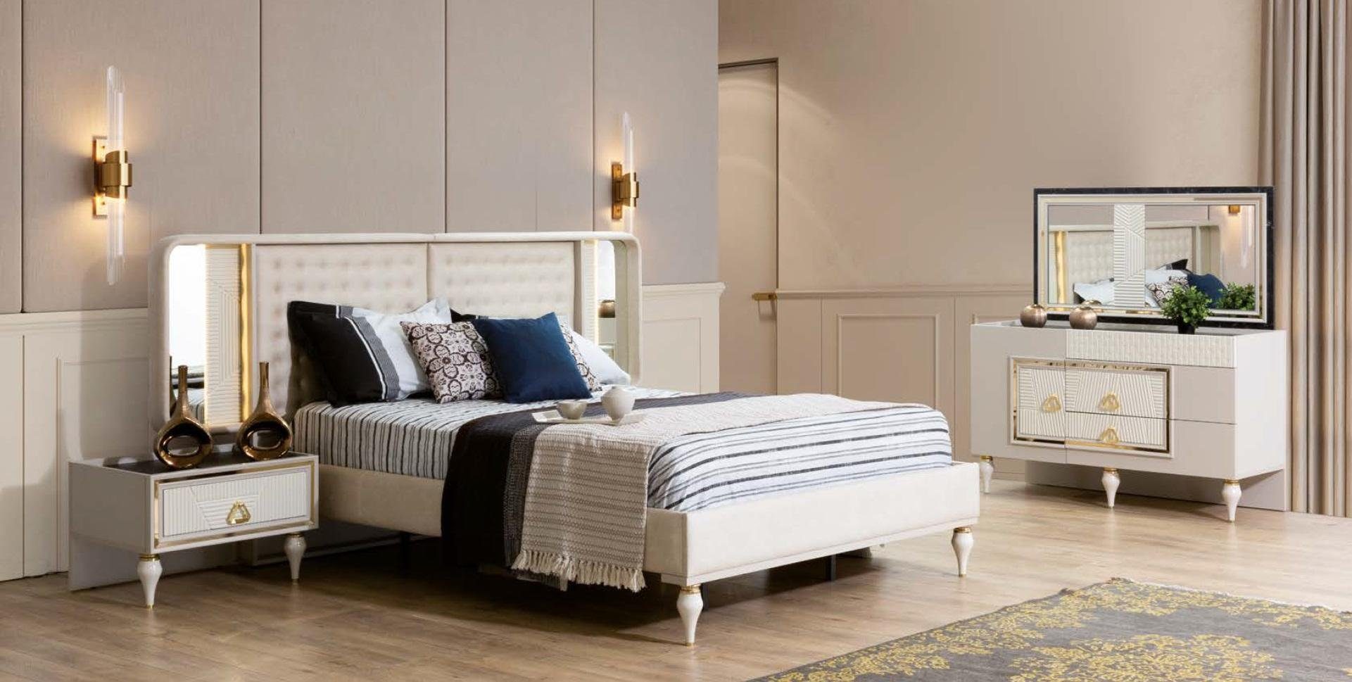 JVmoebel Bett Bett Bettgestelle Doppelbett Bettrahmen Betten Modern Holz Luxus
