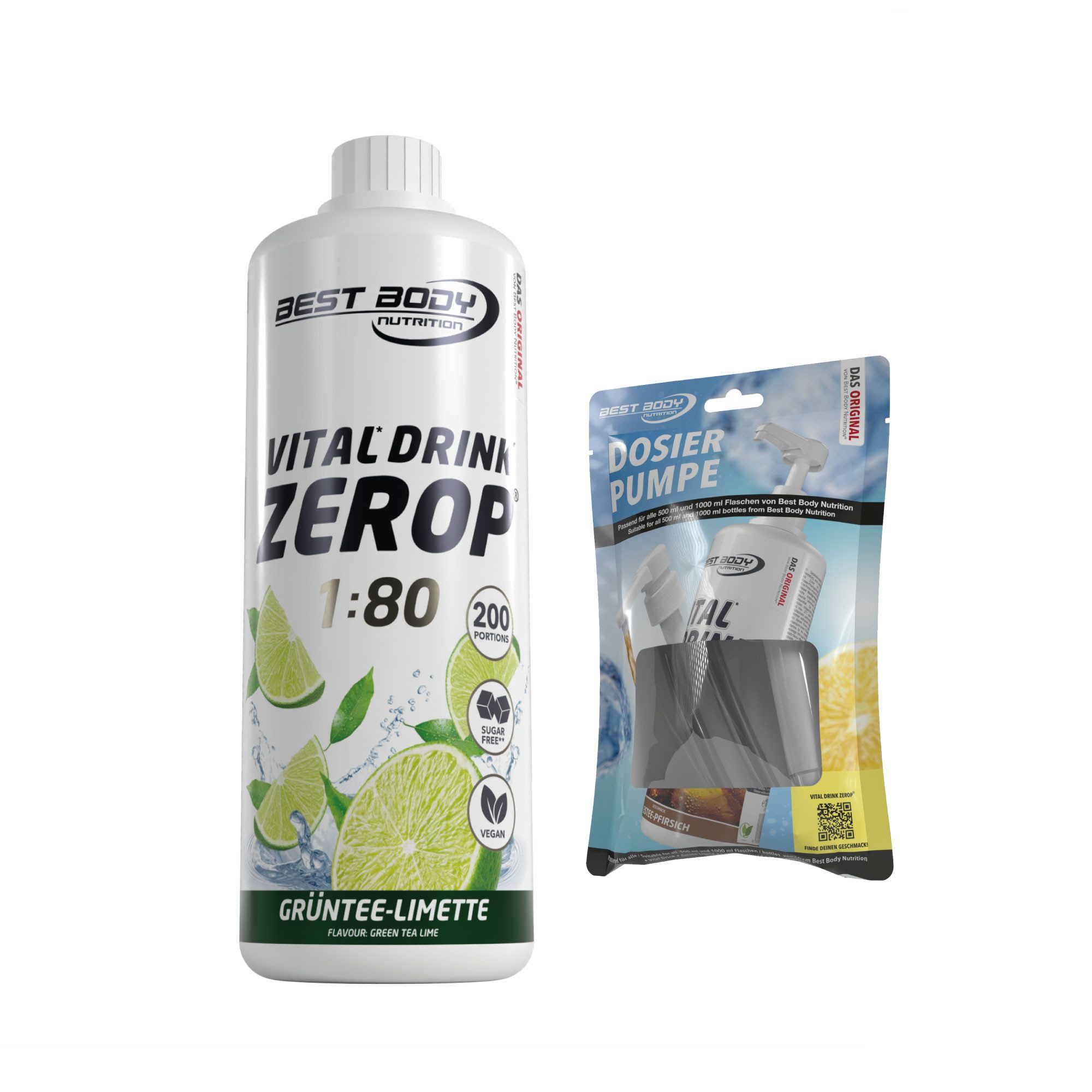 Best Body Nutrition 1 L Vital Drink Zerop Bundle Flüssigkeit, Getränk
