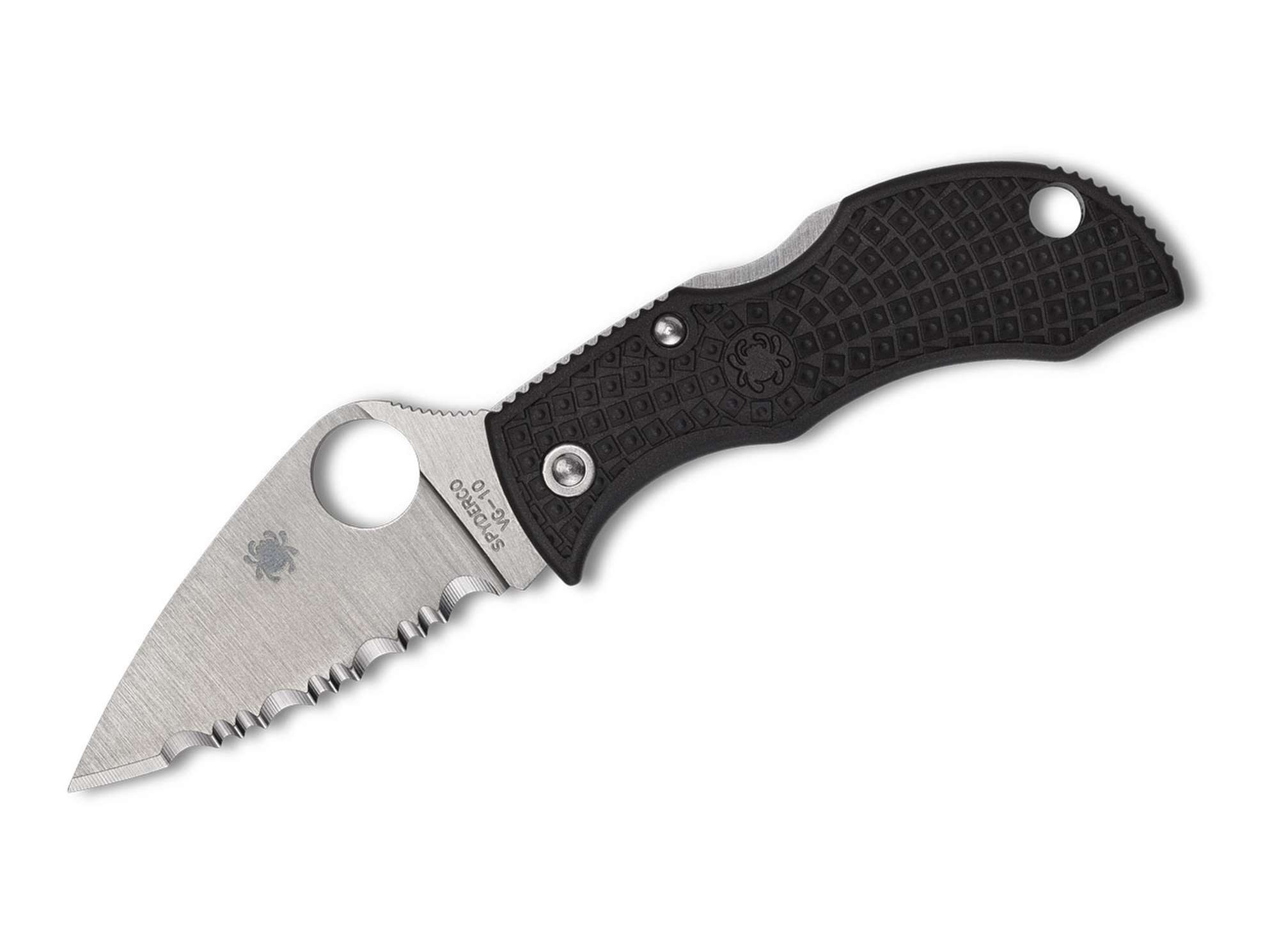 Taschenmesser Taschenmesser Manbug Leaf FRN Black SpyderEdge