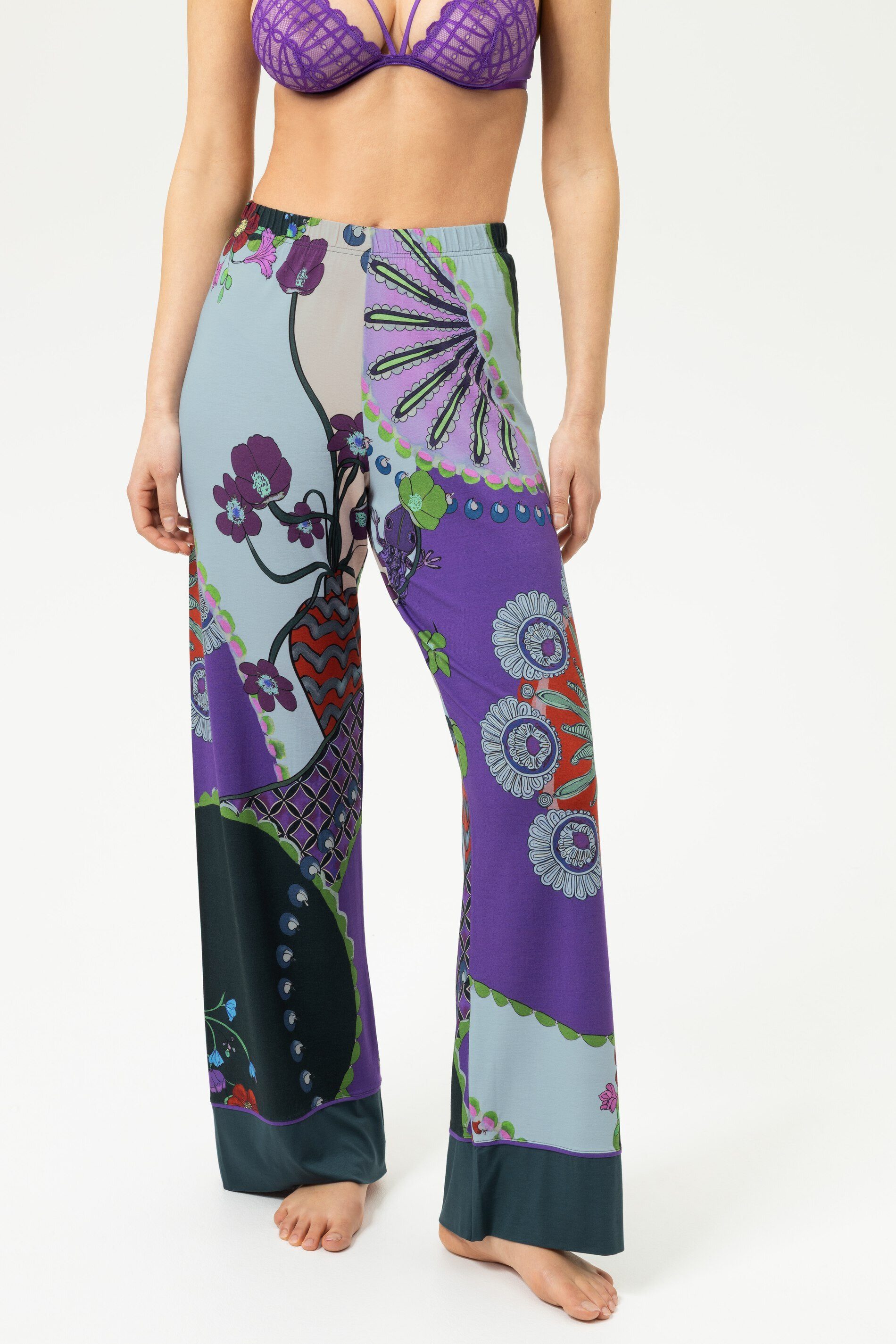 Schlafhose Mey Hose lang Serie Secret Glade Bunt Hose