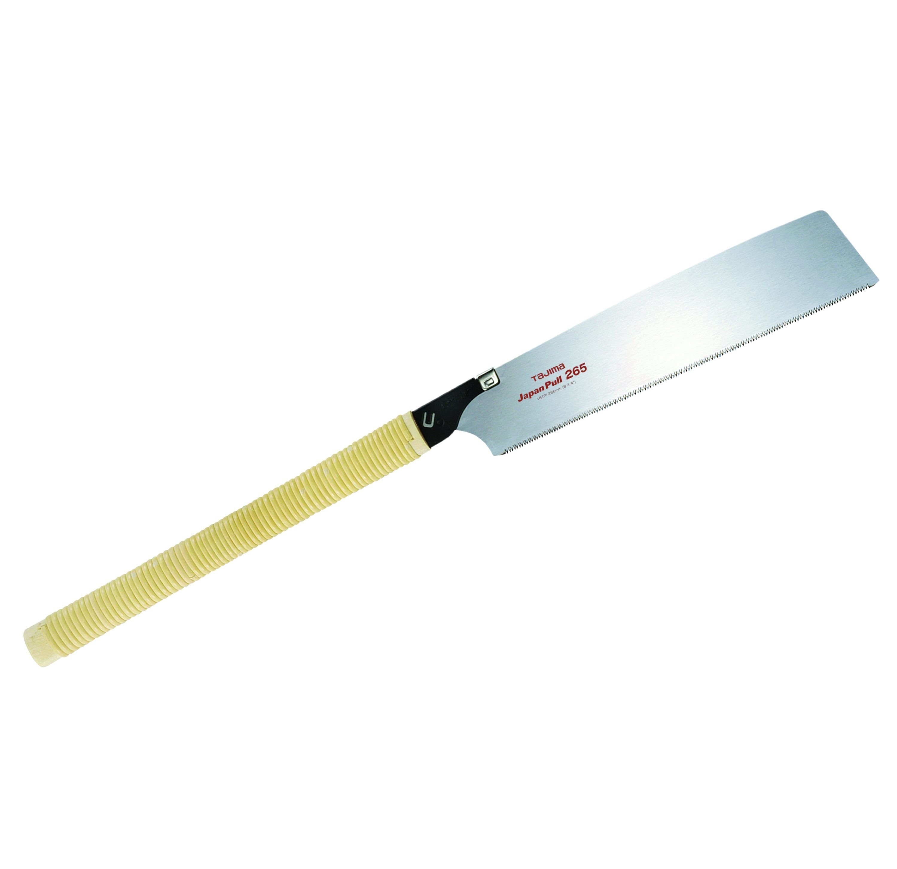 TAJIMA Pull Zugsäge mit 265mm, 265C Handsäge Japan Tajima TAJ-10299 Rattangriff,