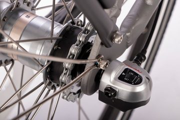 SAXONETTE E-Bike Advanced Plus, 3 Gang Shimano SHIMANO Nexus Schaltwerk, Nabenschaltung, Frontmotor, 375 Wh Akku, (mit Akku-Ladegerät), Damen E-Bike Cityrad, Rücktrittbremse, integr. Rahmenschloss, Pedelec