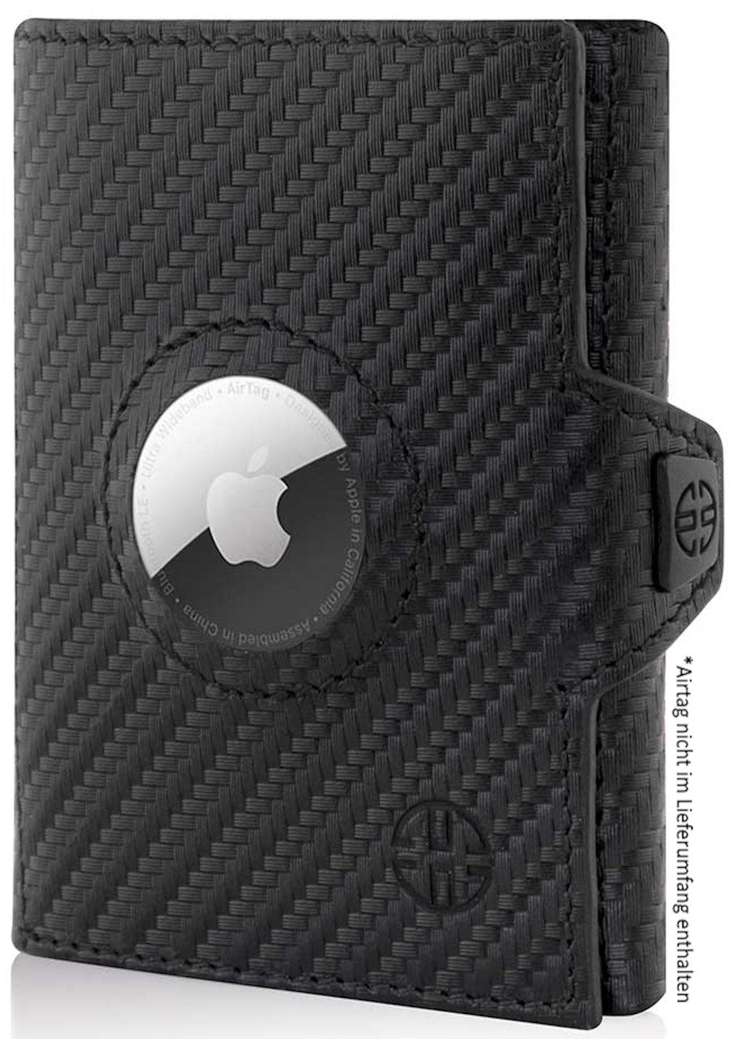 Trusador Geldbörse AirTag 'Verona' - Leder-Wallet mit AirTag- & Münzfach (Handarbeit, Handmade in Europe), Vollnarbenleder, AirTag Wallet Herren & Damen