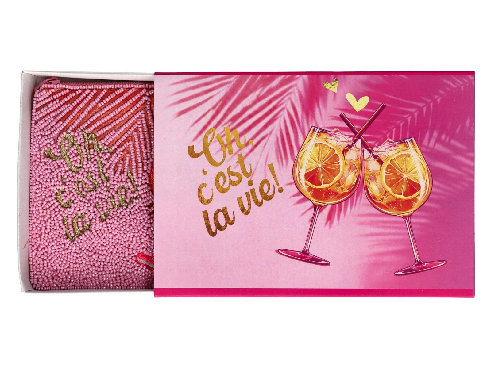 Giftcompany Kosmetiktasche Elodie Kosmetiktasche M Oh c'est la vie pink 19cm