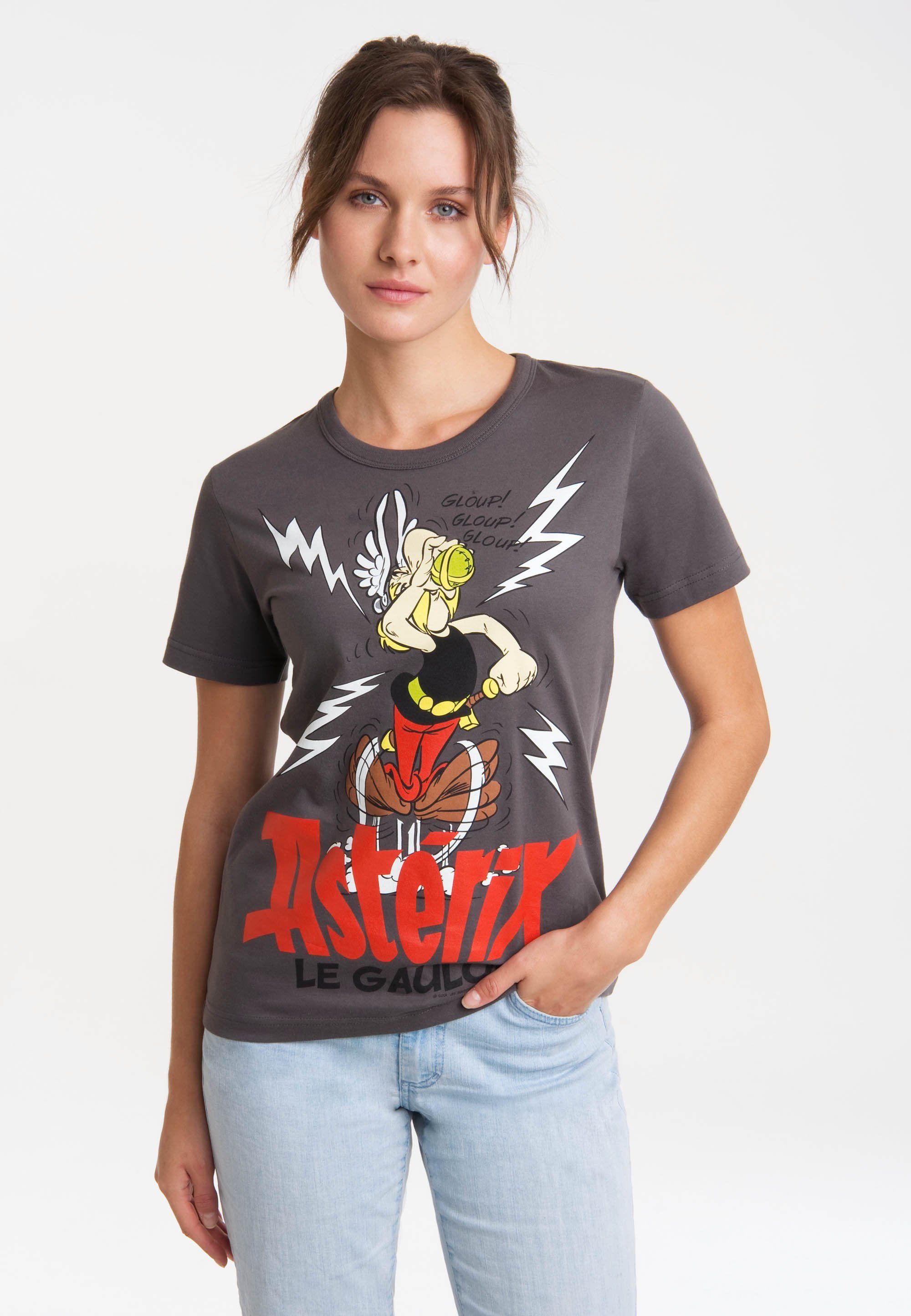 LOGOSHIRT T-Shirt Asterix der Gallier - Asterix mit lizenziertem Print