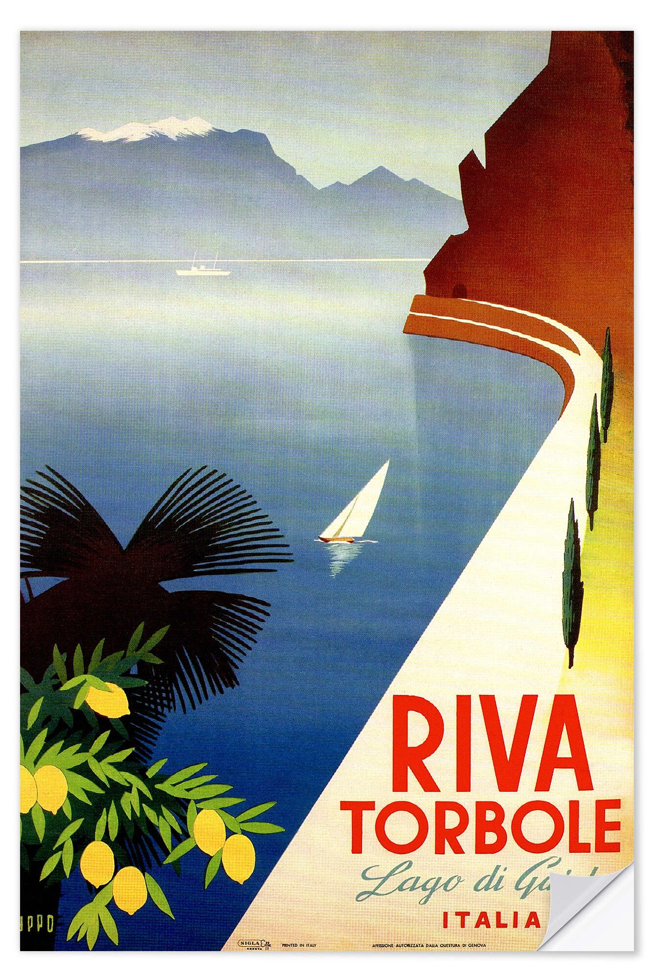 Posterlounge Wandbild Italien - Riva Torbole günstig online kaufen