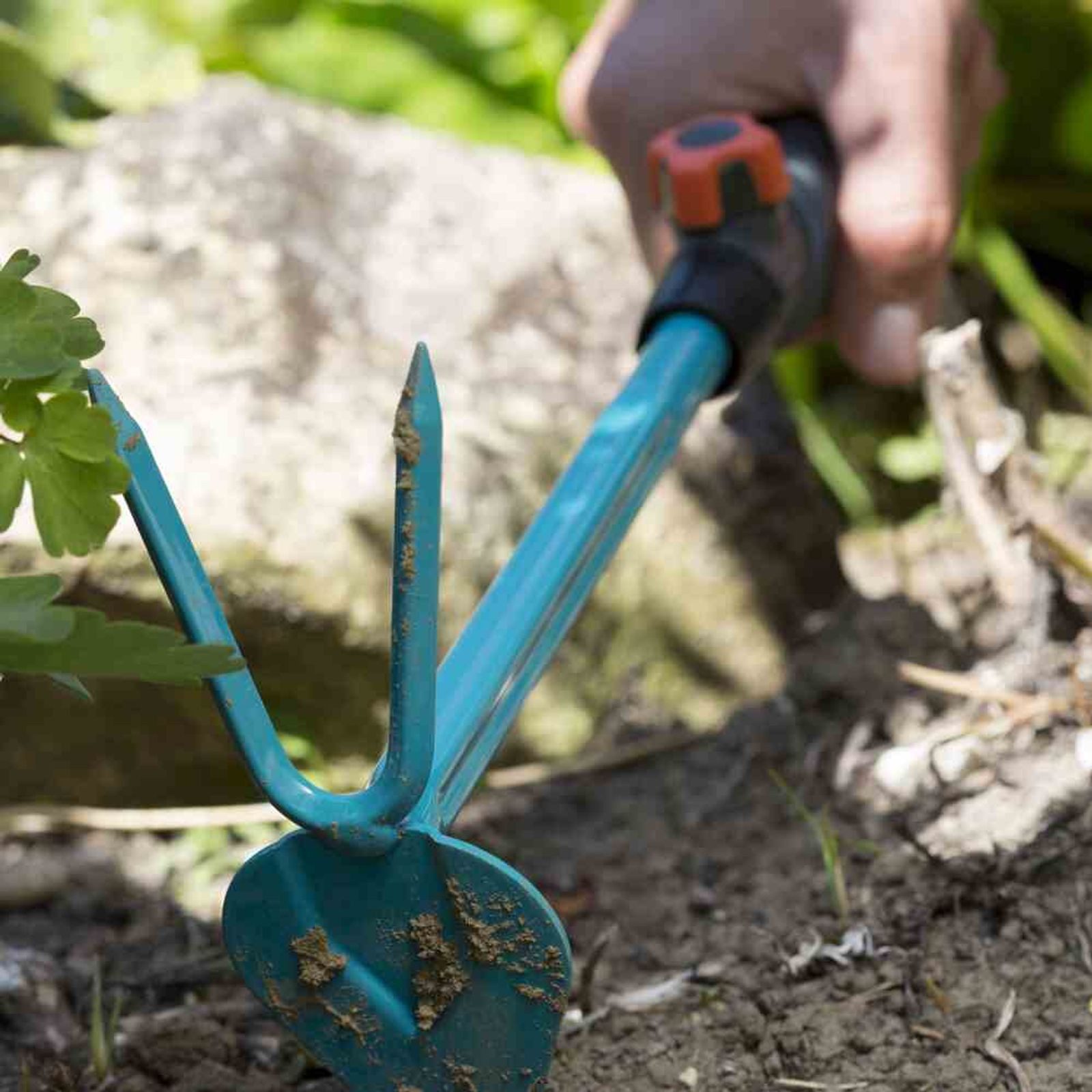 GARDENA Gartenhacke combisystem-Kleinhäckchen Herz herzförmiges Blatt, 2 Zinken