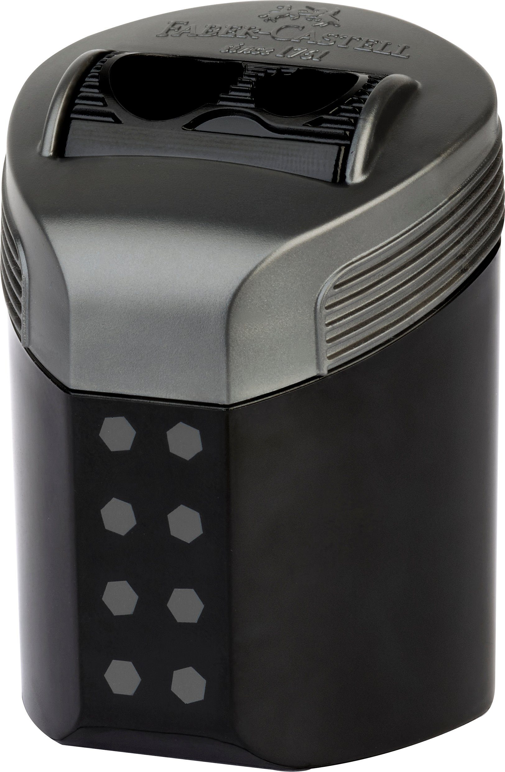 Faber-Castell Anspitzer Doppelspitzdose RollOn Dots - farblich sortiert