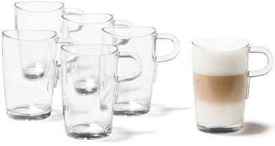 LEONARDO Latte-Macchiato-Glas »Loop«, Glas, 6-teilig