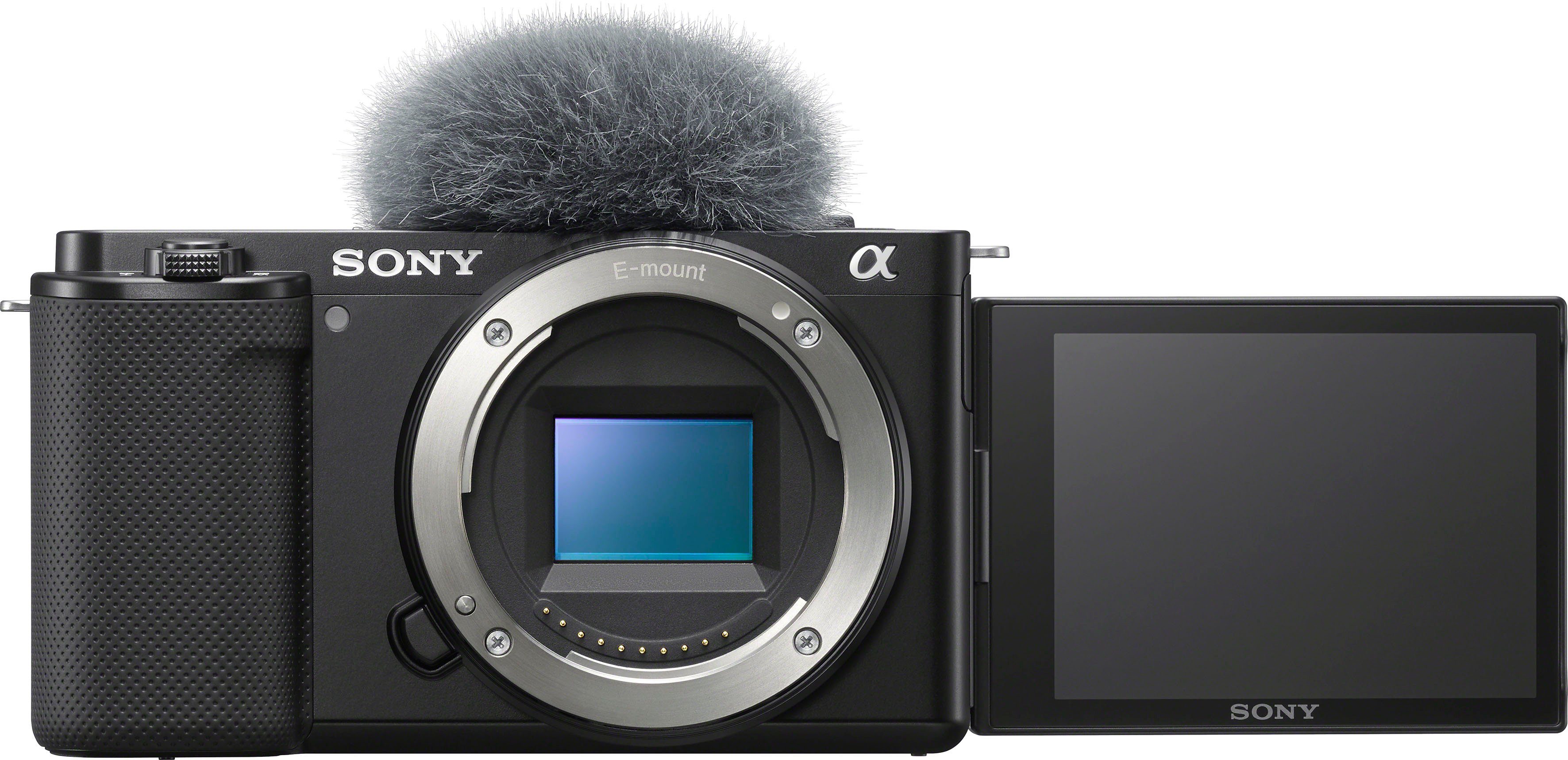 Bluetooth, 24,2 Display (WiFi), Sony OSS (E Systemkamera mit Objektiv) (SELP1650), - 16 50 5.6 inkl. SEL16-50 schwenkbarem PZ ZV-E10L MP, F3.5 Vlog-Kamera - WLAN mm