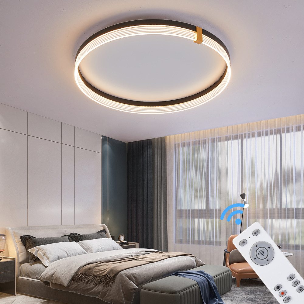 Eurotondisplay LED Deckenleuchte LED Deckenleuchte Fernbedienung/Handy-App günstig online kaufen