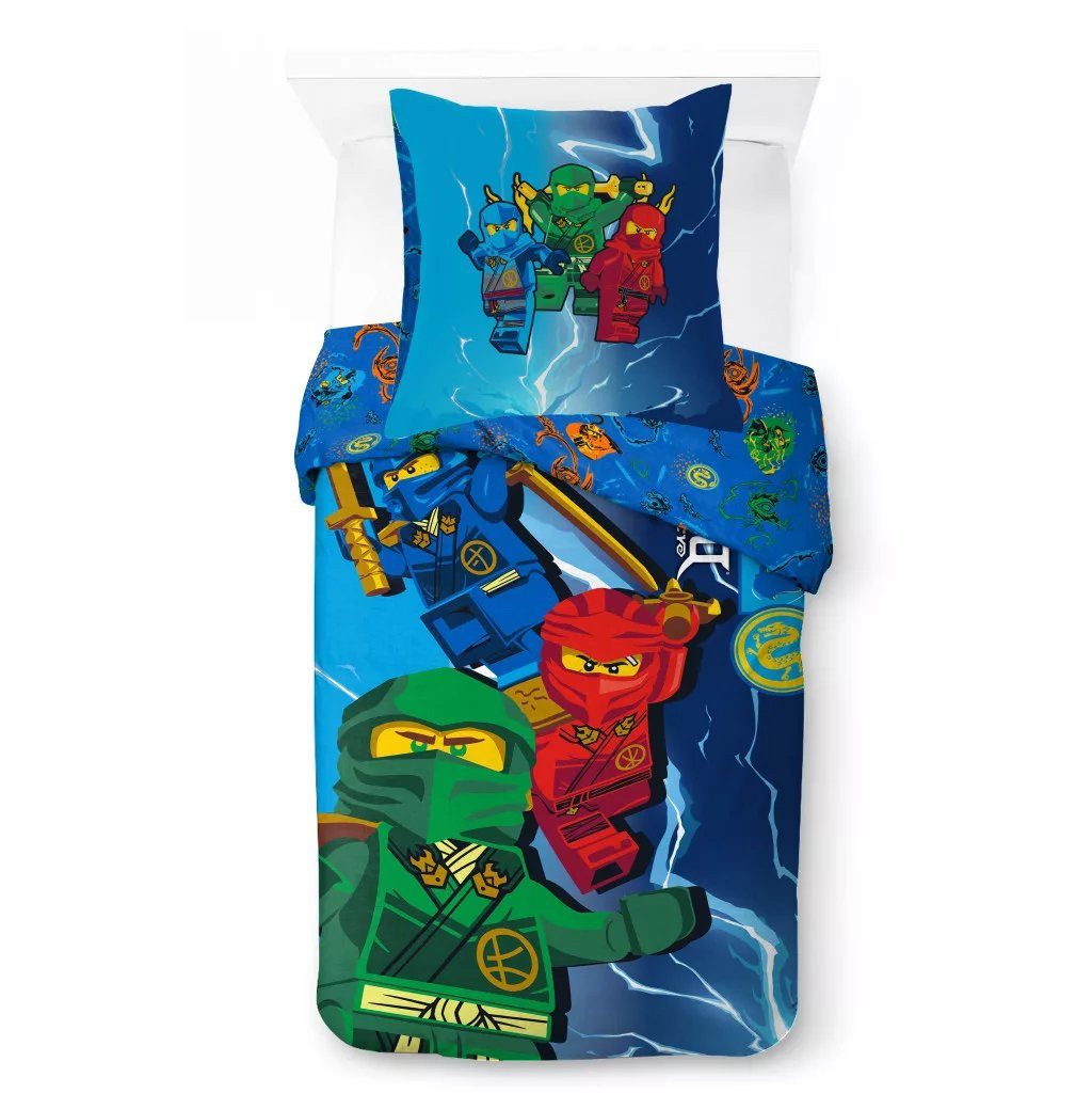 LEGO® Kinderbettwäsche LEGO Ninjago Dragon's Rising Kinder-Bettwäsche 100x135 cm + 40x60 cm