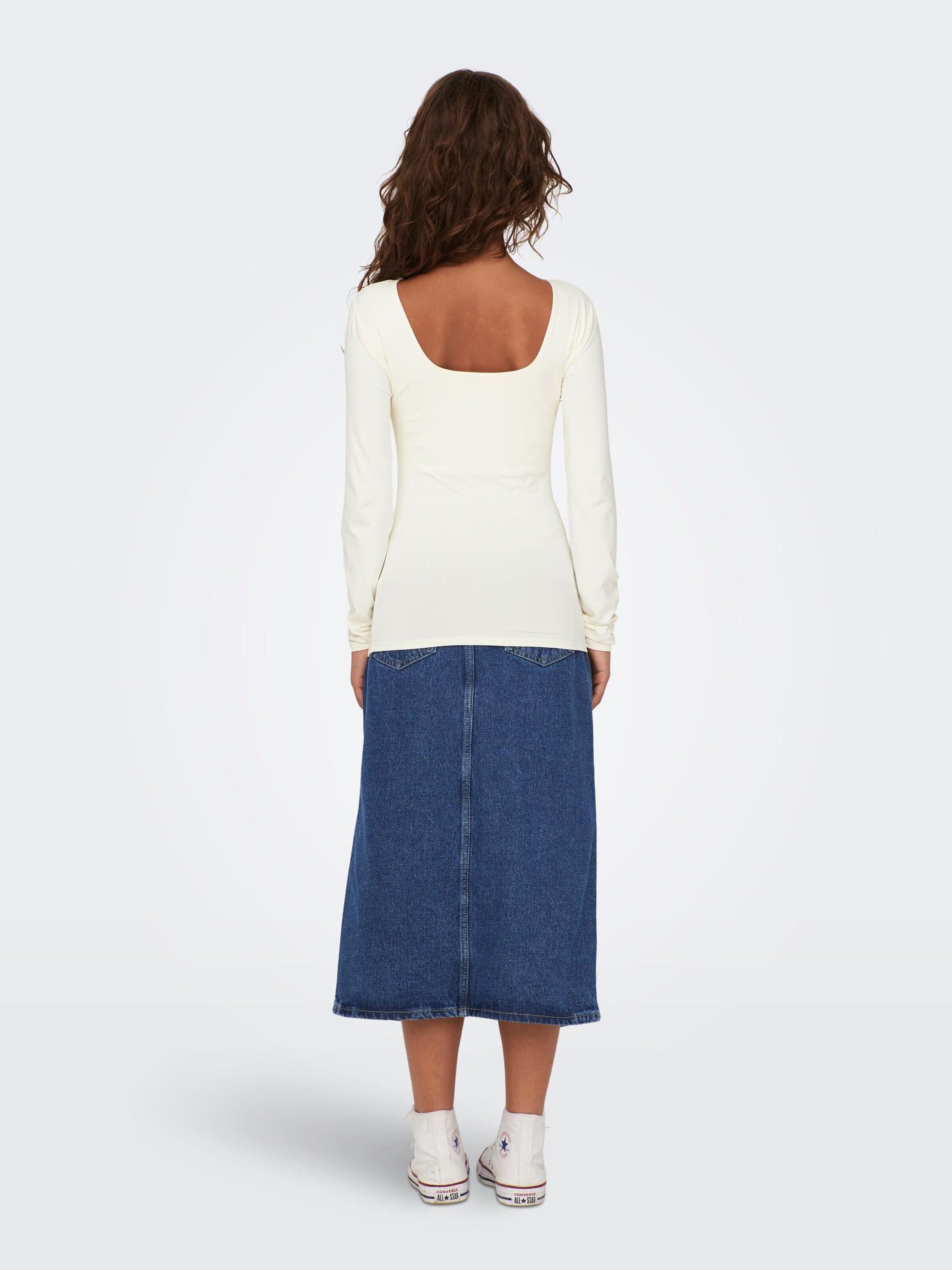 ONLY Langarmshirt ONLEA (1-tlg) Plain/ohne Details günstig online kaufen