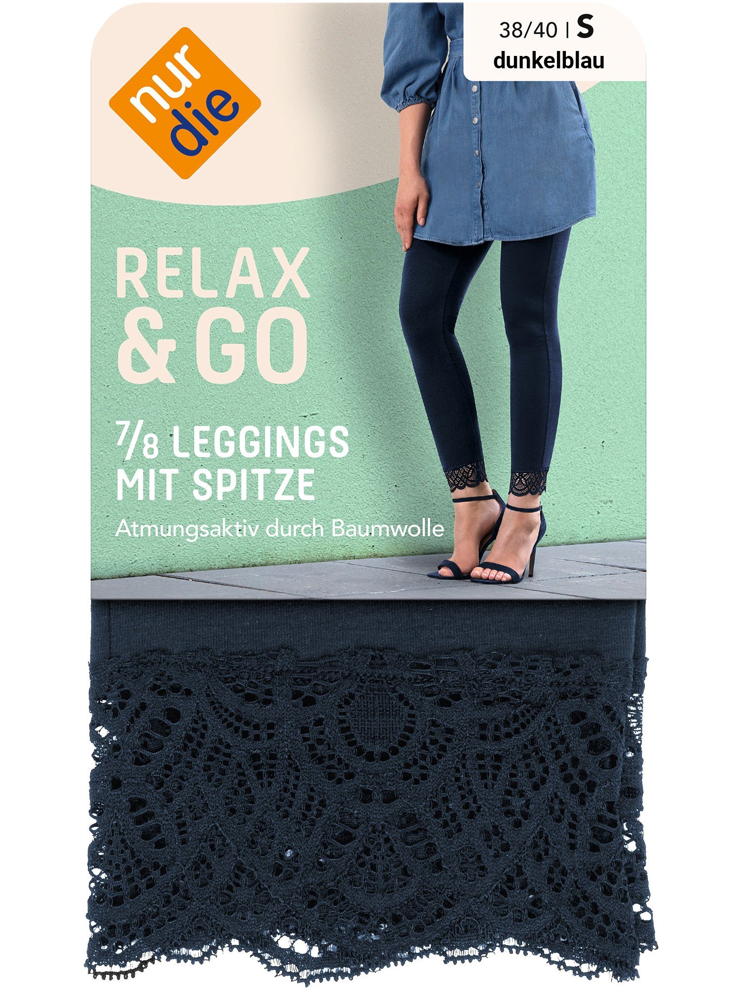 Nur Die 7/8-Leggings Relax & Go mit Spitze