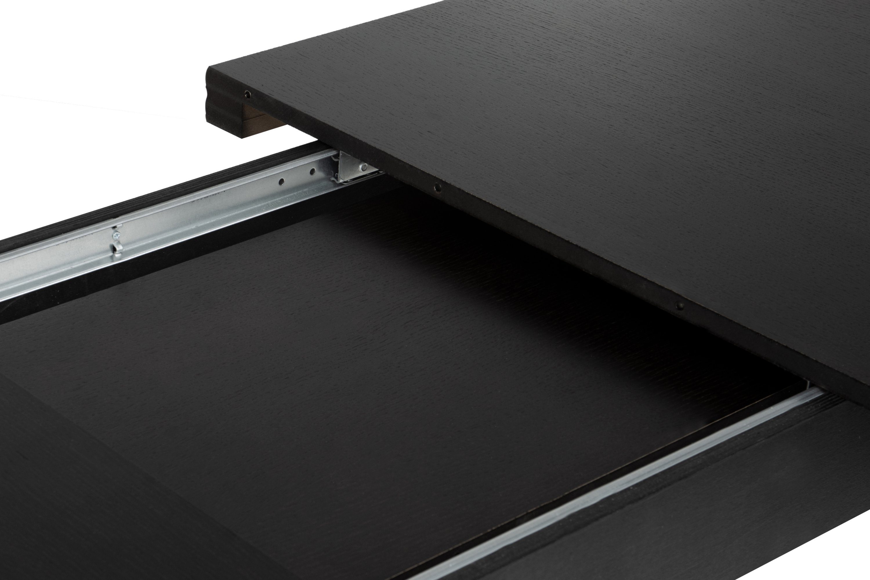 Konsimo Esstisch schwarz 160x90cm, | Esszimmertisch ausziehbar Küchentisch 240cm, oval schwarz ALTIS bis | schwarz
