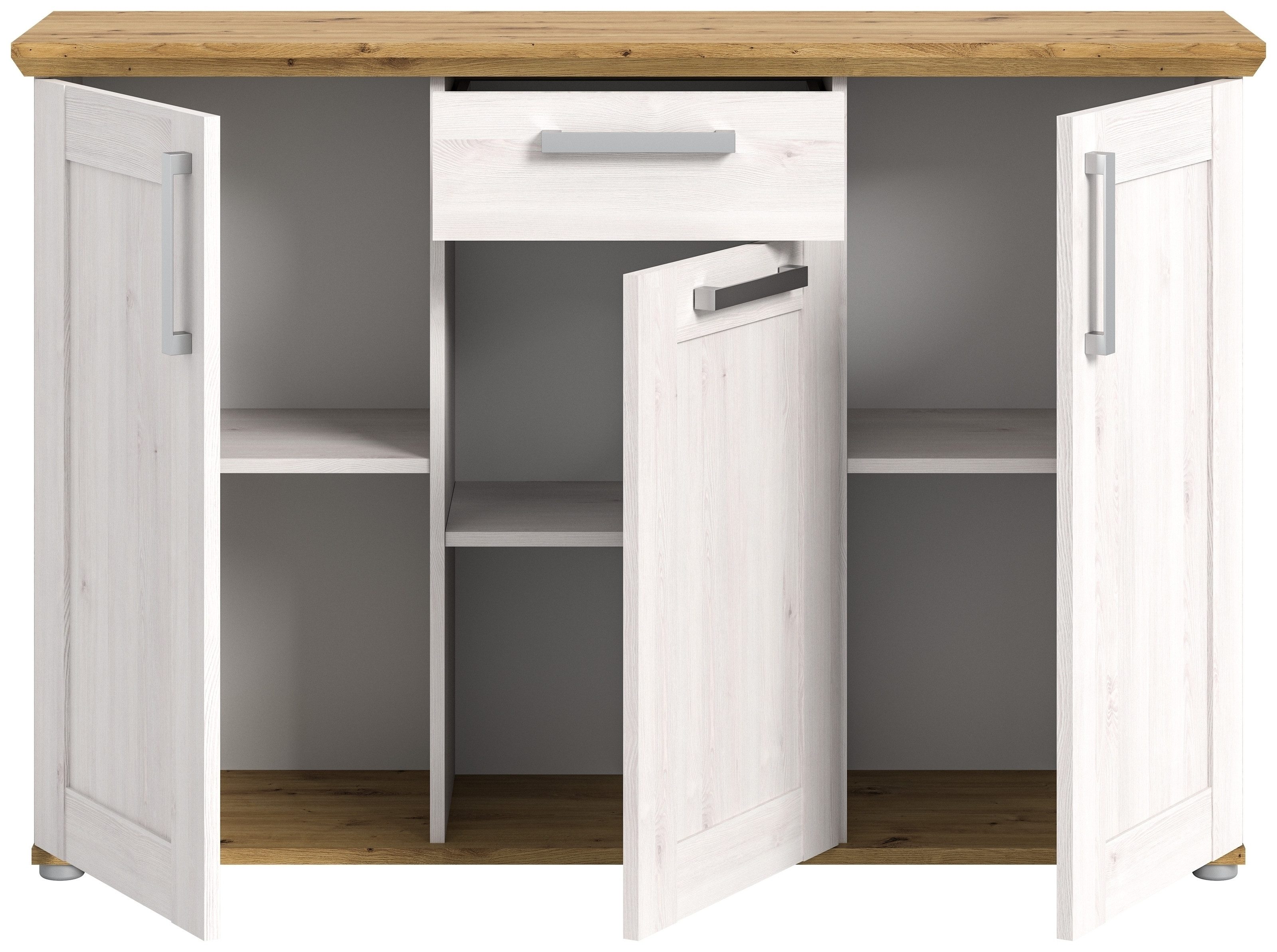 xonox.home Kommode in Sibiu Lärche, Spannplatte/Spannplatte - 137x92x39cm (BxHxT)